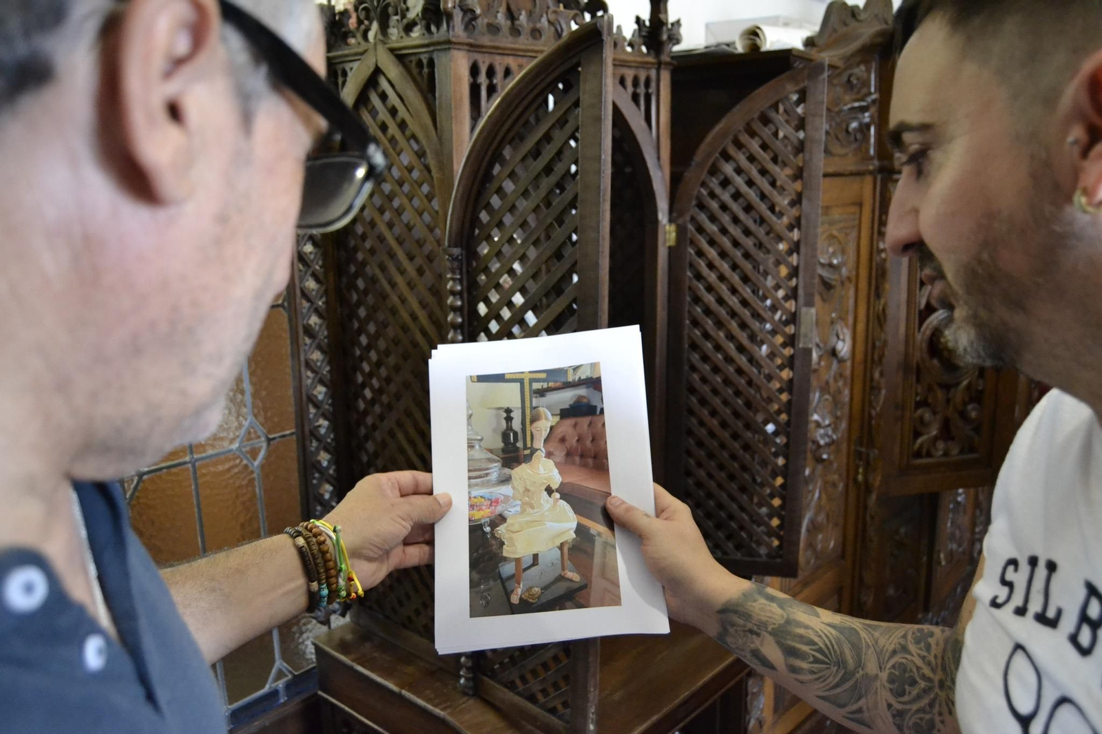 Restauración de la Virgen de la Inmaculada encontrada en Villa del Río