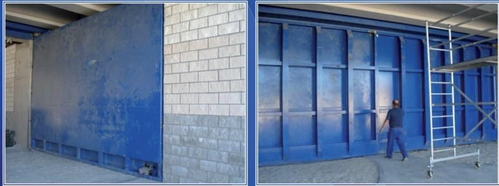 Compuertas del muro de defensa en su estreno