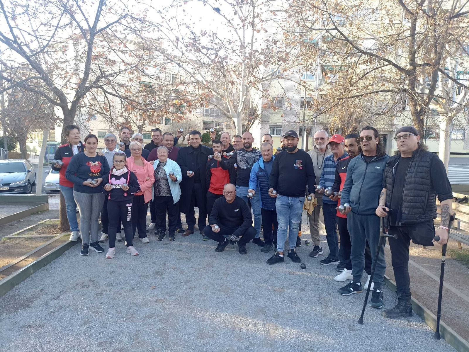 Integrantes del Club de Petanca San Francisco Javier