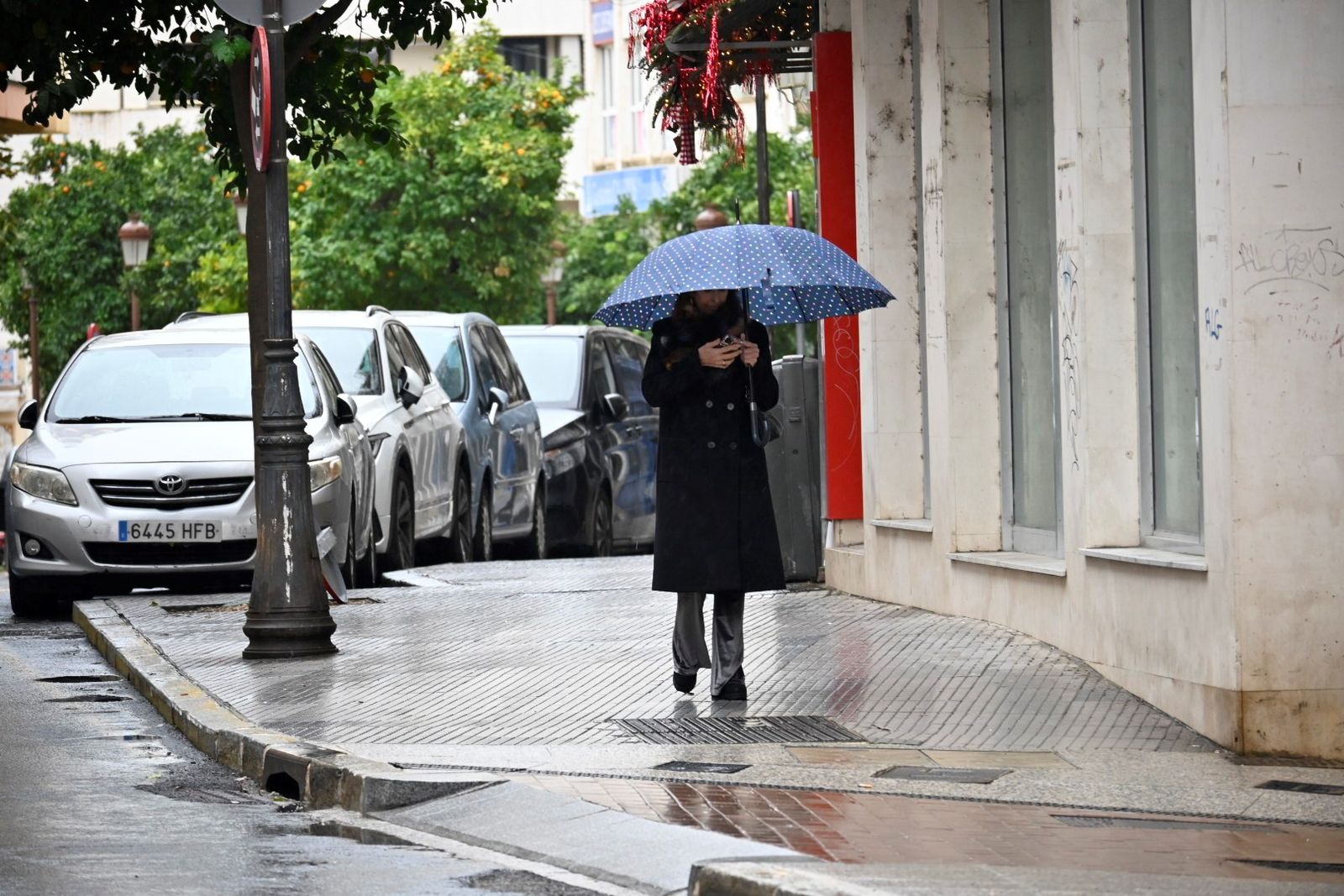 Lluvias este diciembre en Huelva capital.