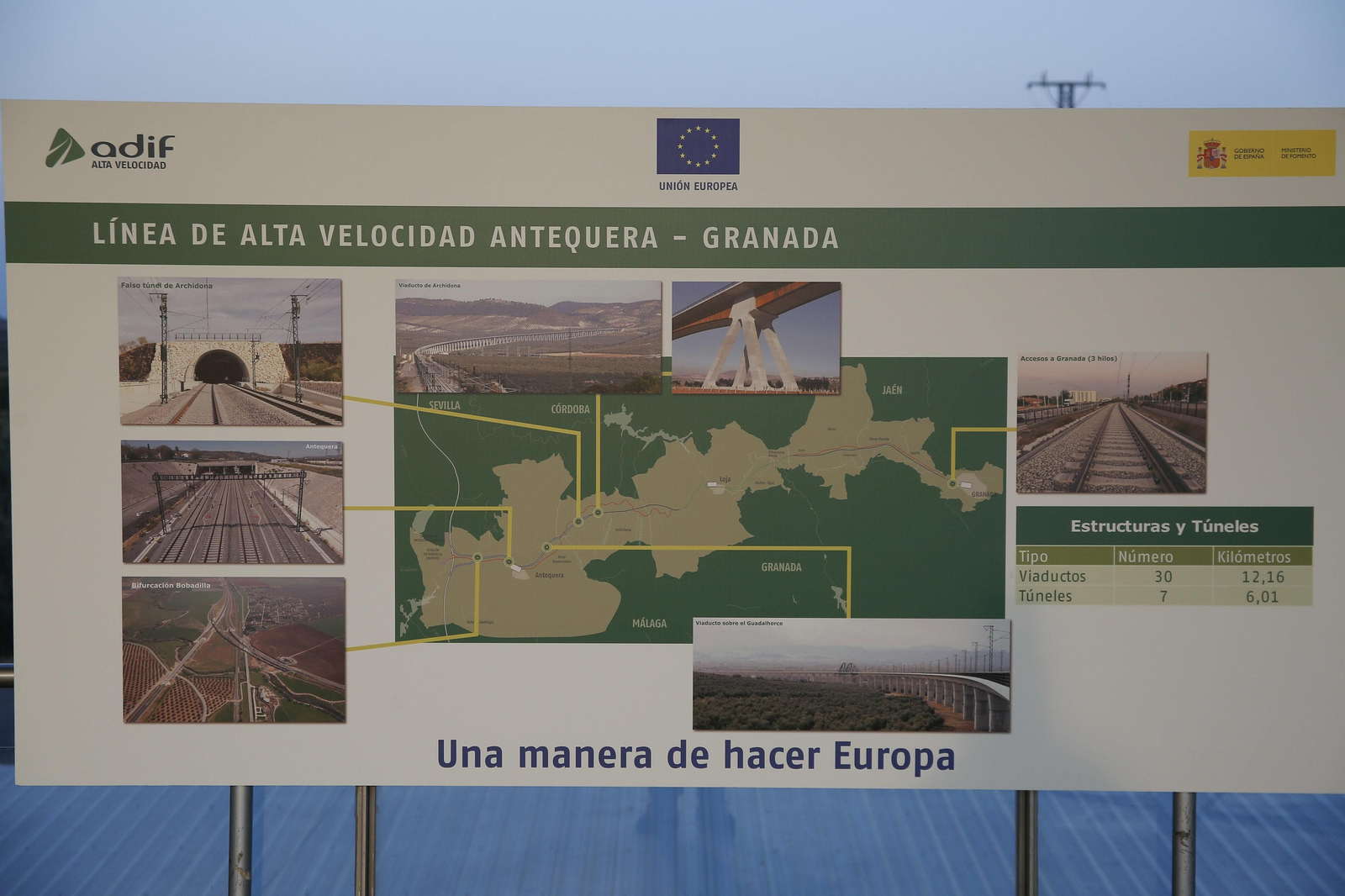 Inauguración en Antequera de las fases de pruebas del AVE