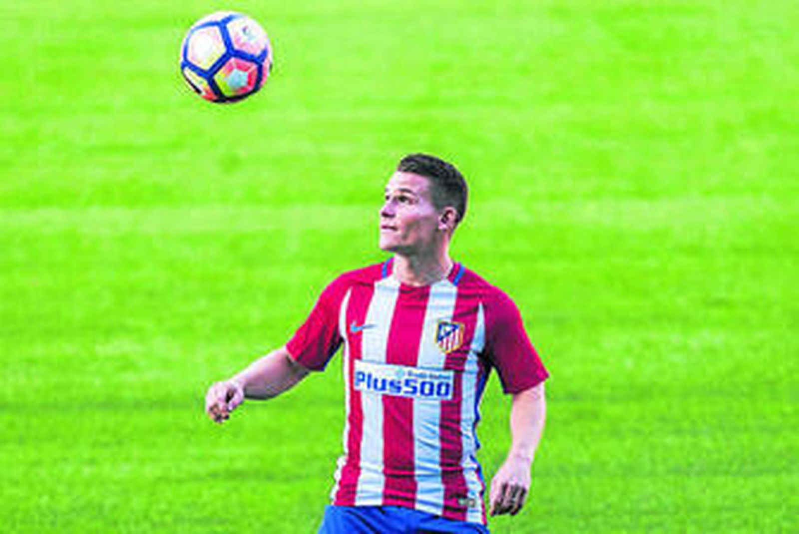 Kevin Gameiro, el día de su presentación con el Atlético.