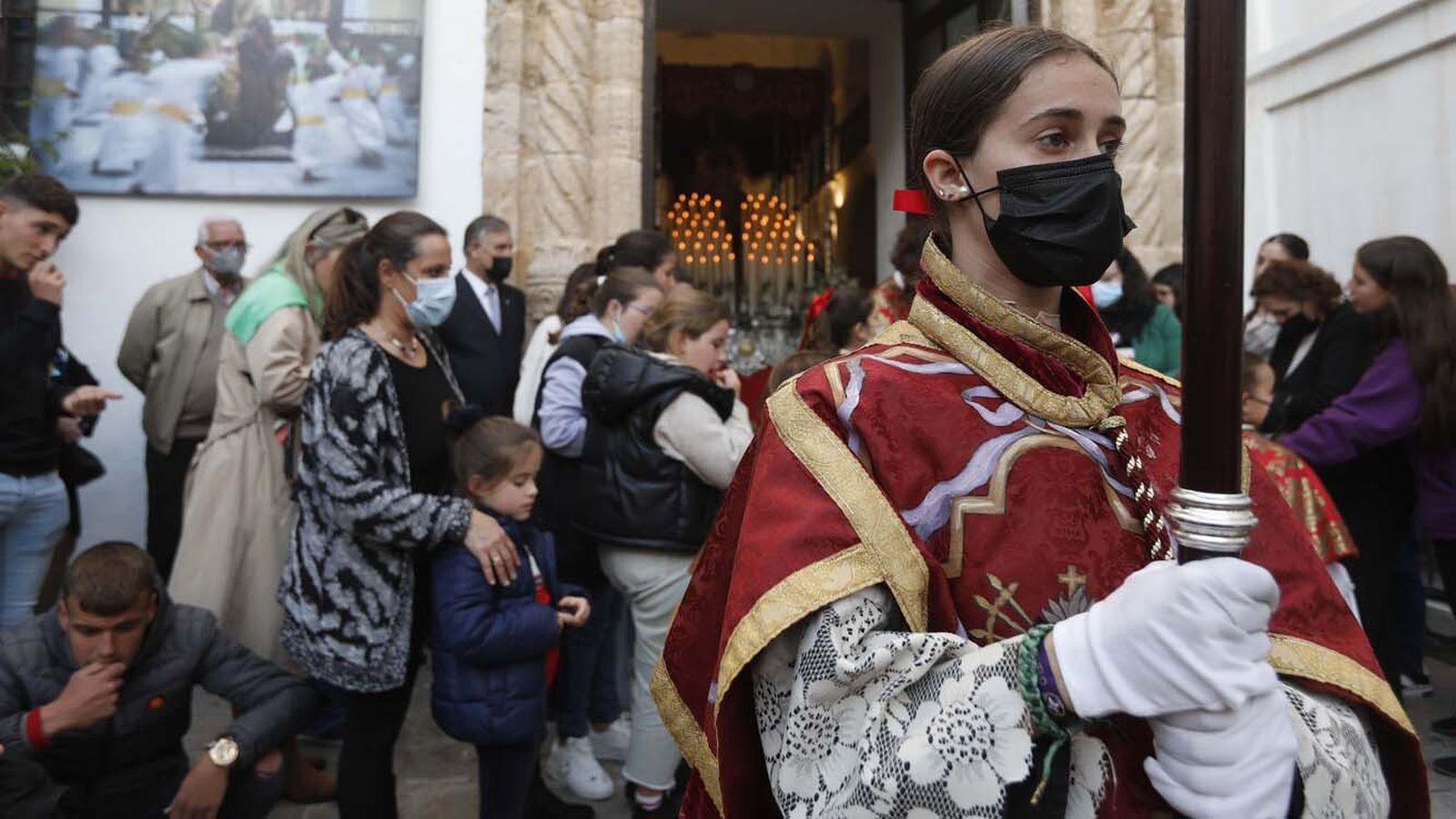 Las imágenes del Jueves Santo en Tarifa: Jesús Nazareno y María Santísima Virgen de la Paz