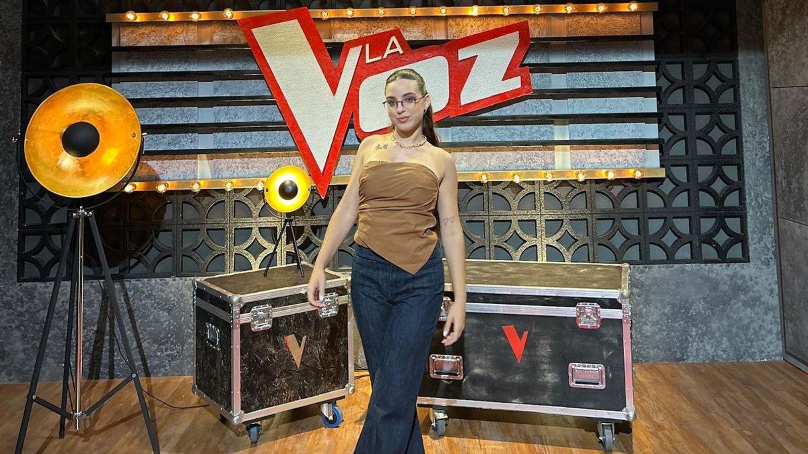 Aroa Salaño en las instalaciones de 'La Voz'.