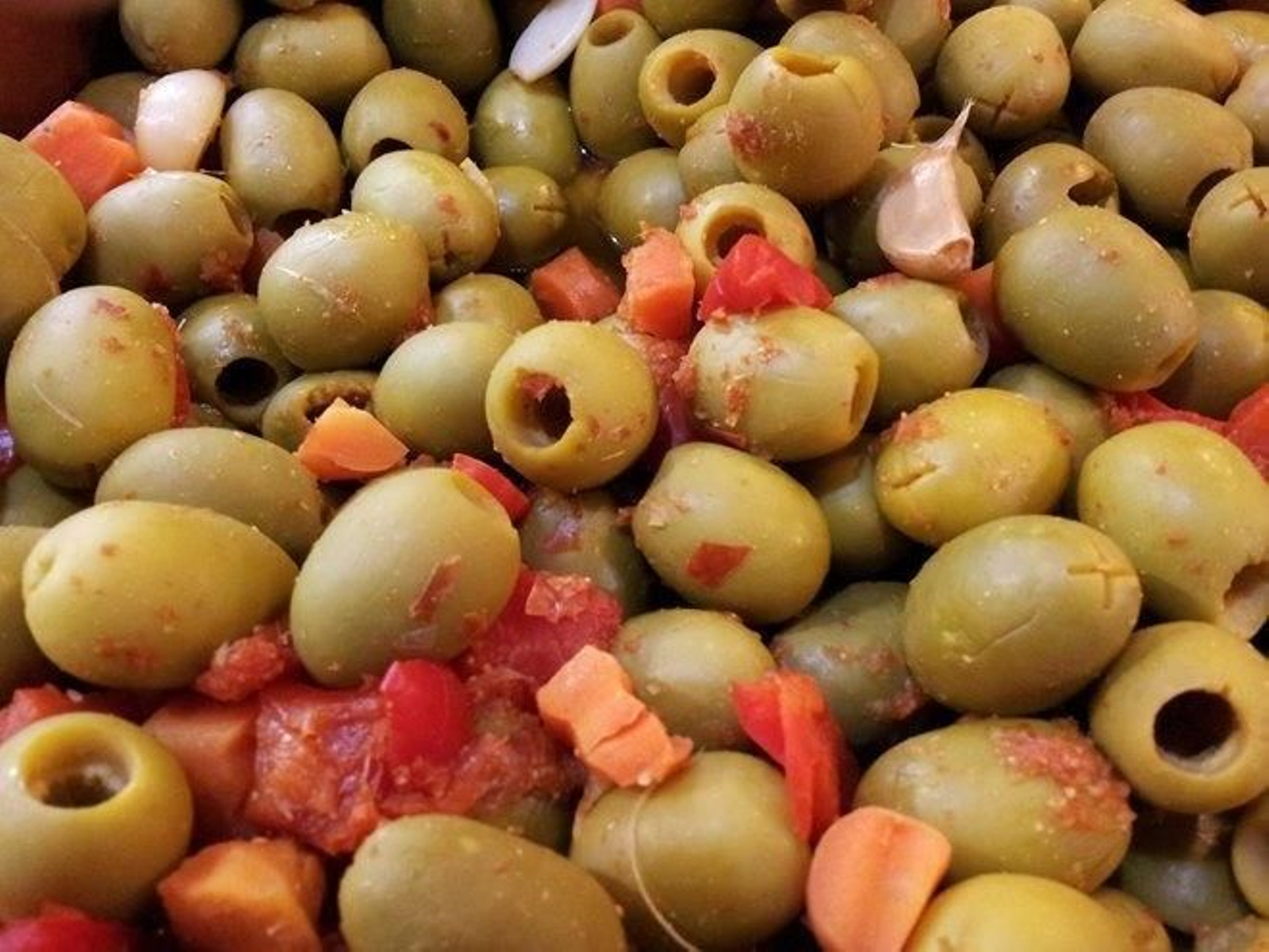 Aceitunas sin hueso.