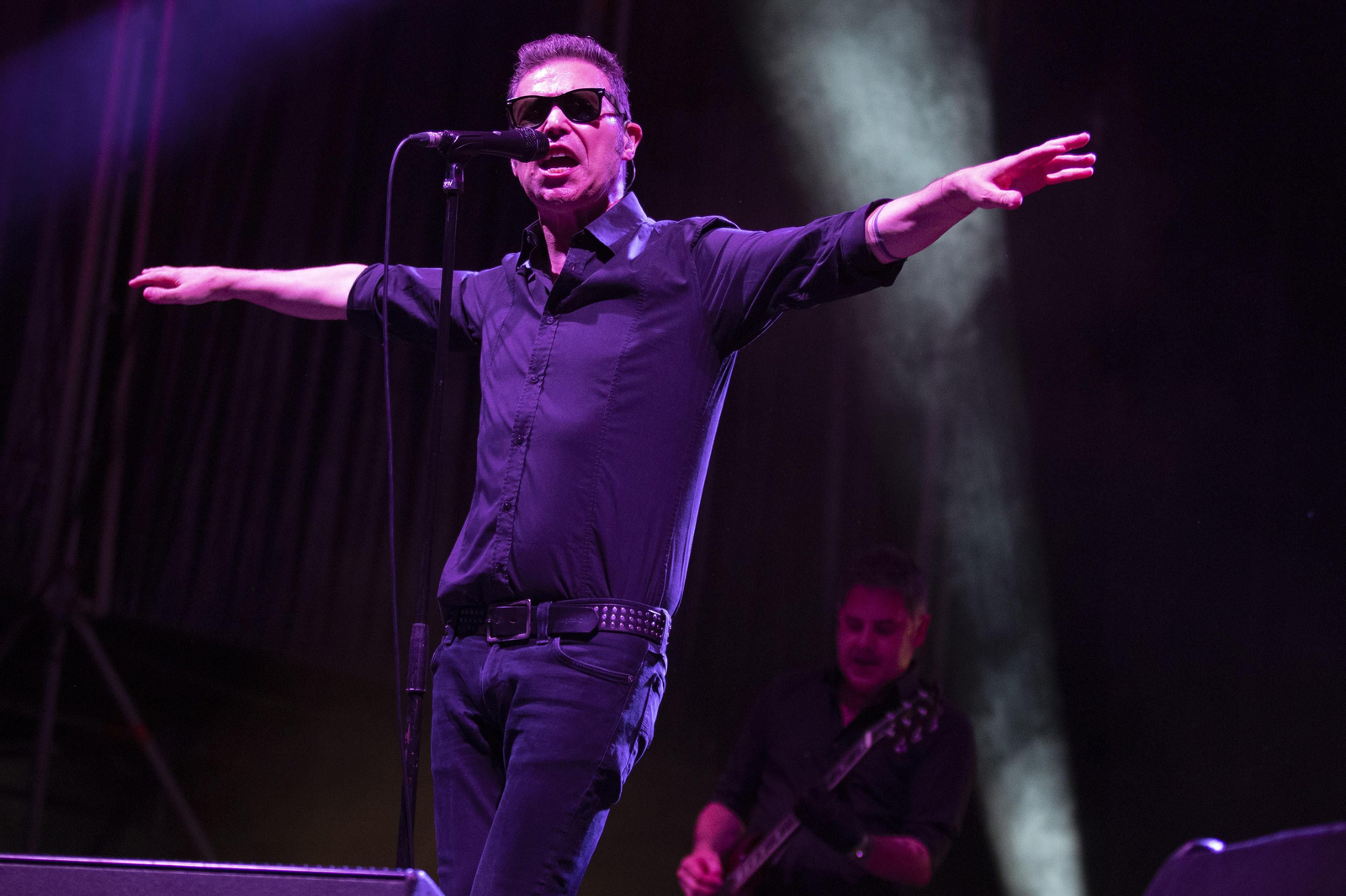 La banda de rock 091 en uno de sus conciertos.