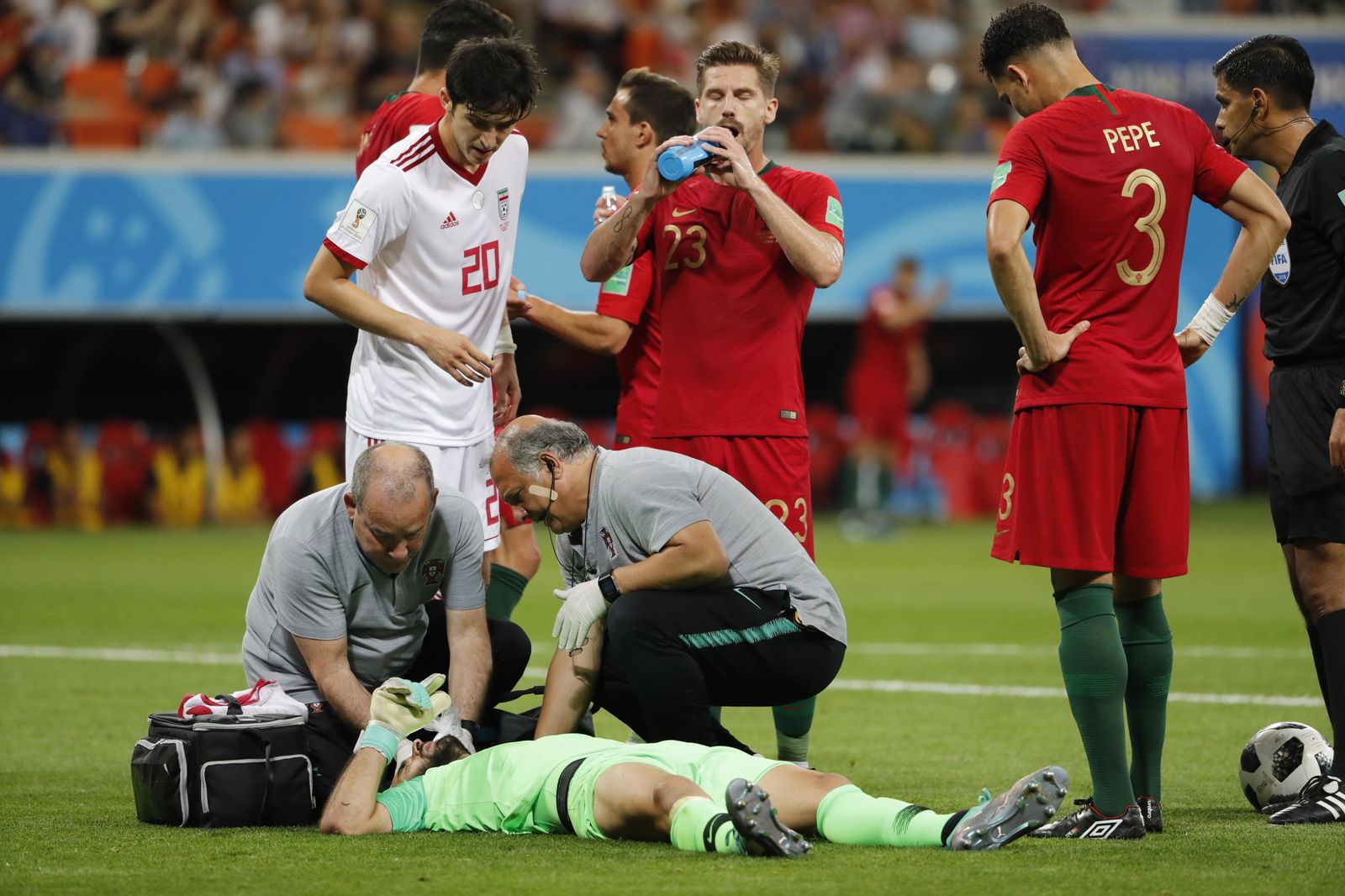 Las imágenes del Irán-Portugal