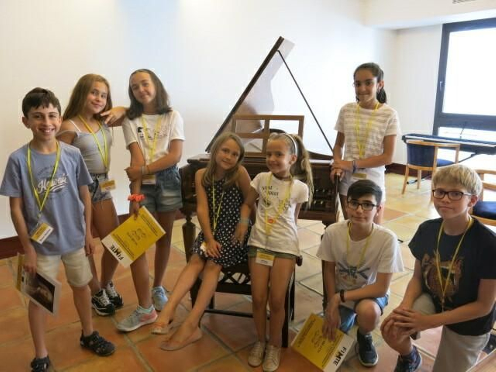 Un grupo de alumnos durante el curso en el marco del FIMTE.