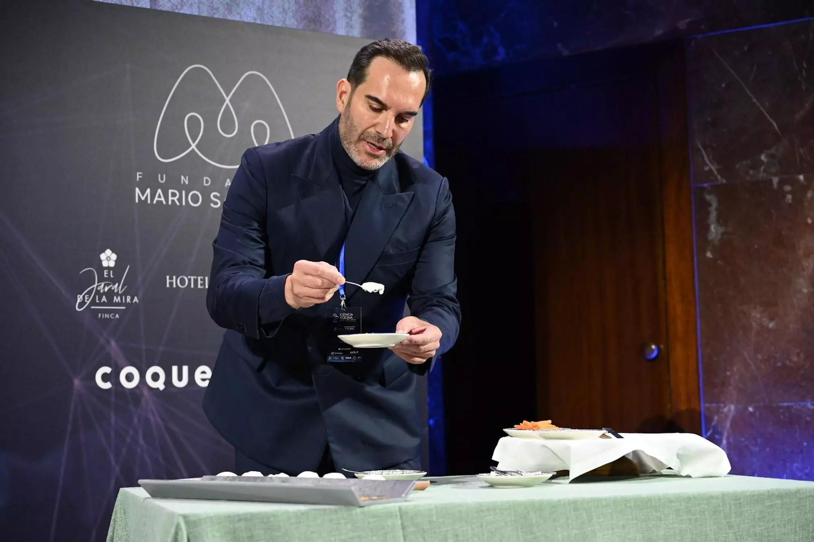 Mario Sandoval durante su disertación en el CSIC