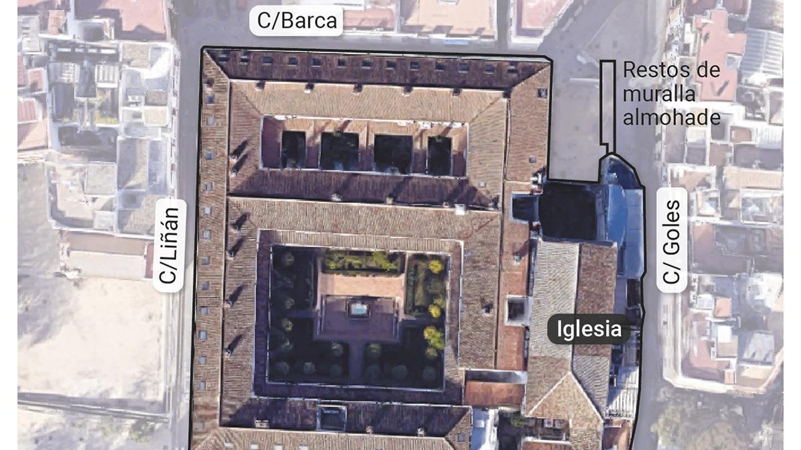 Vista aérea de San Laureano