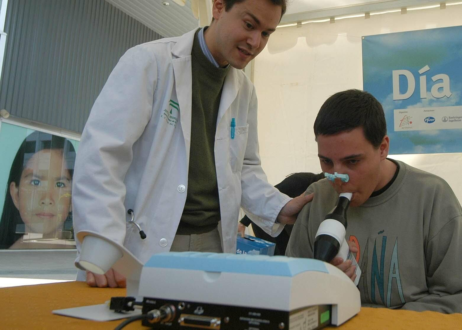 Imagen de archivo de una prueba espirométrica.