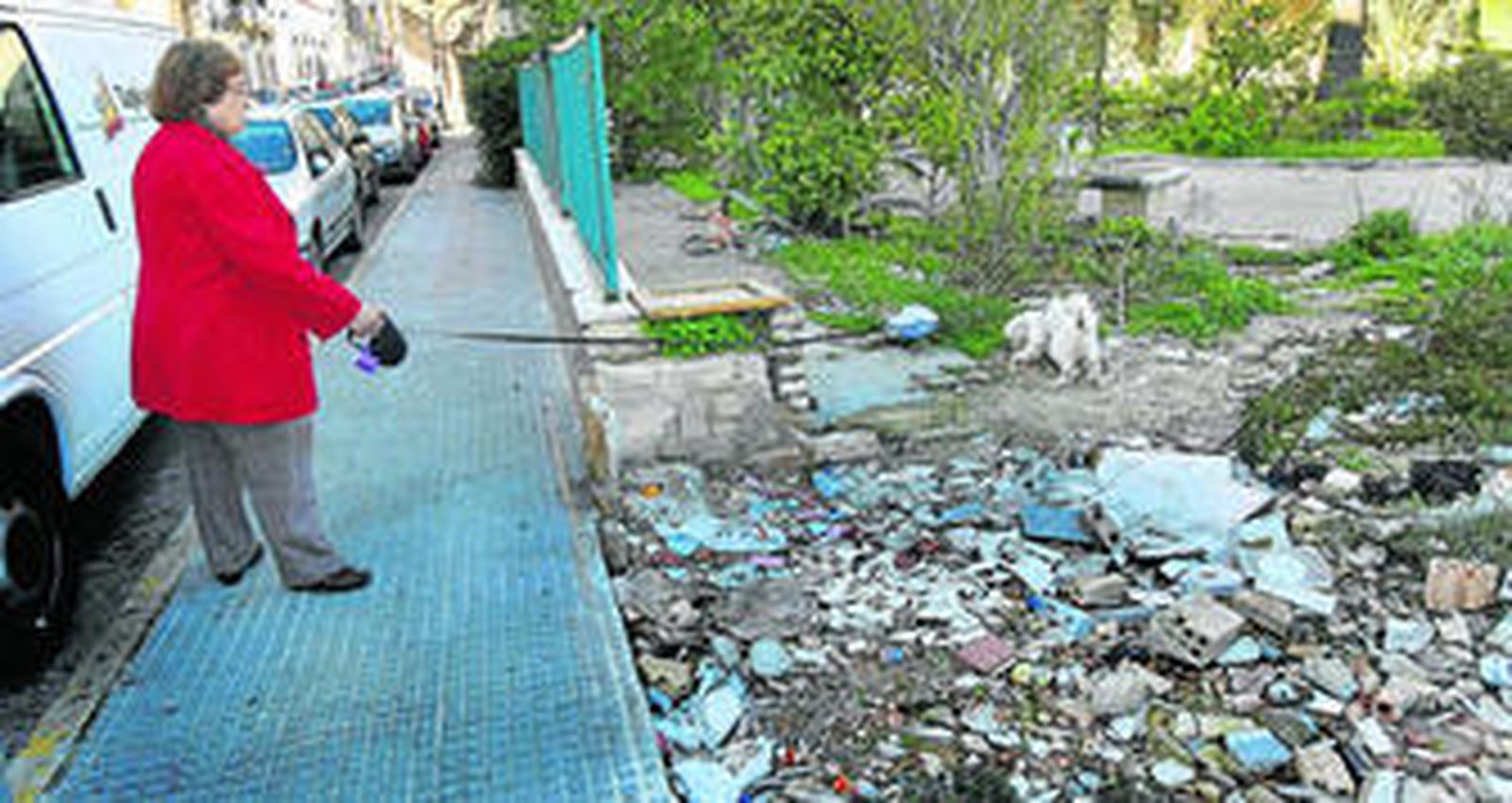 Algunos puntos del recinto se encuentran plagados de escombros, como se puede ver en la imagen.