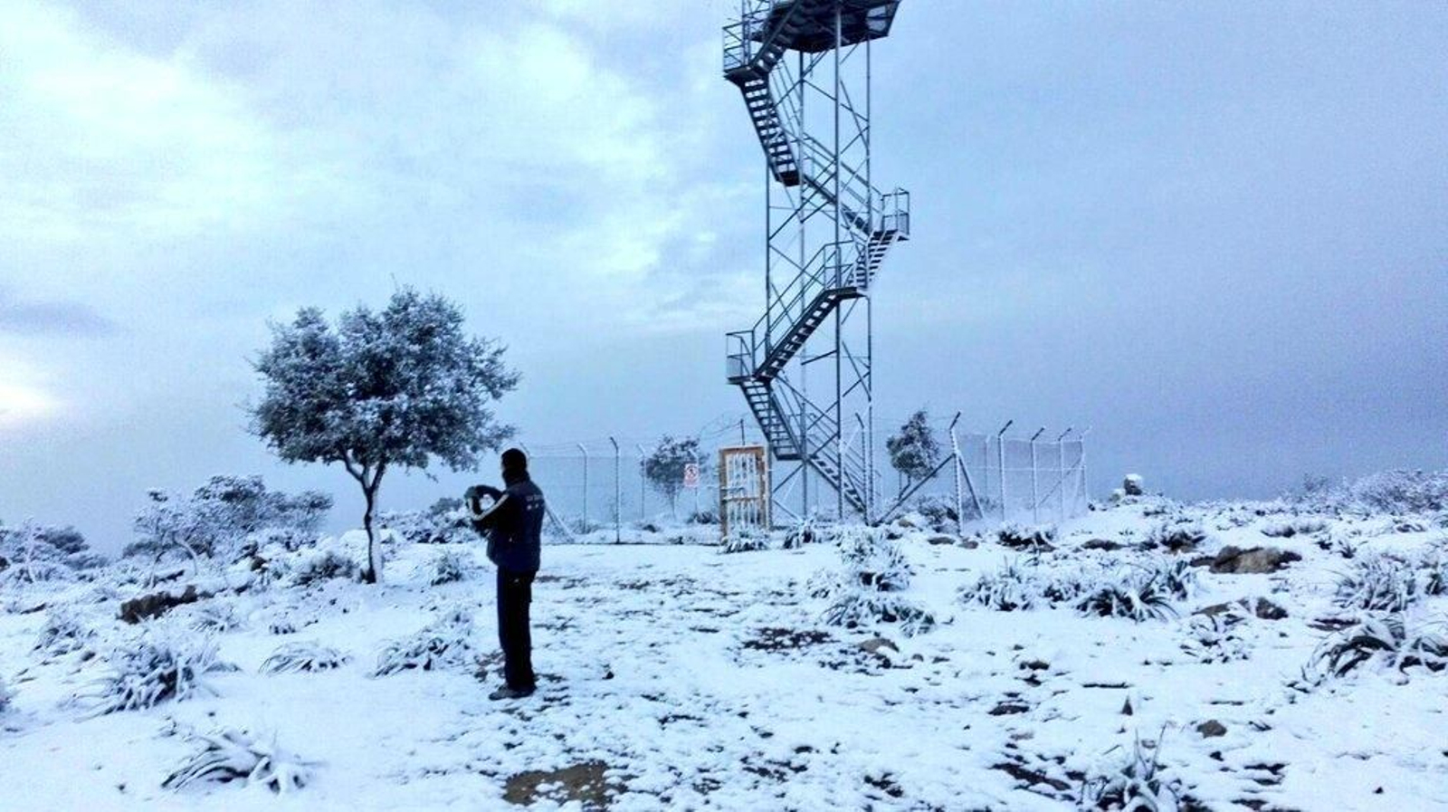 Nieva en las sierras de Sevilla
