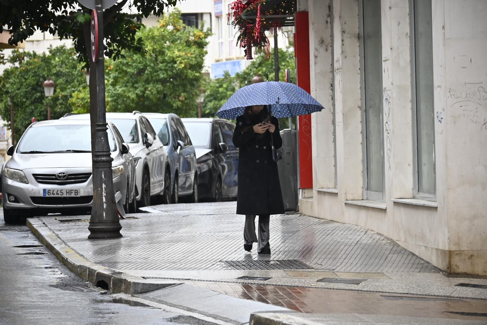 Imágenes de lluvia en la mañana del Domingo