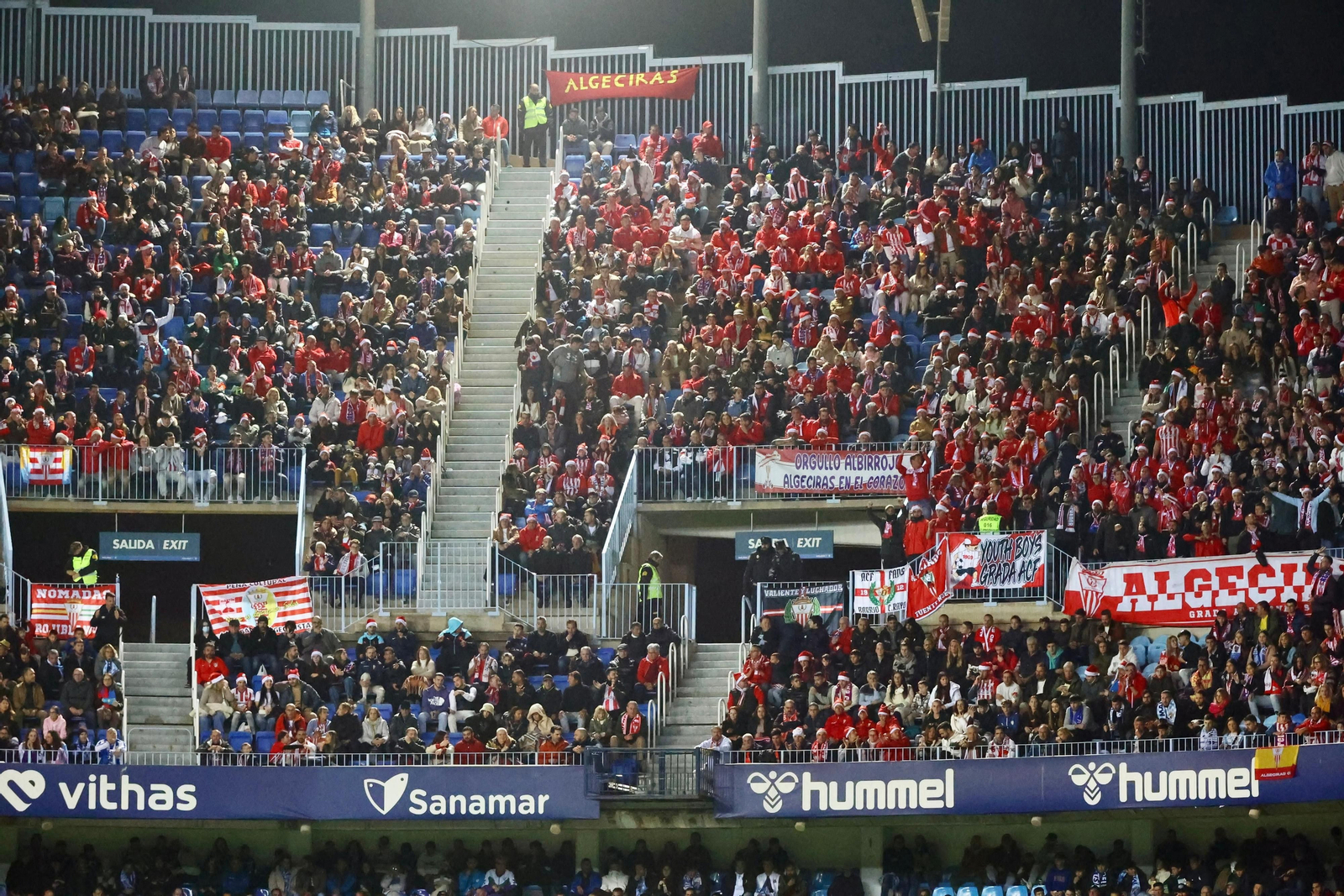 Afición del Algeciras en La Rosaleda