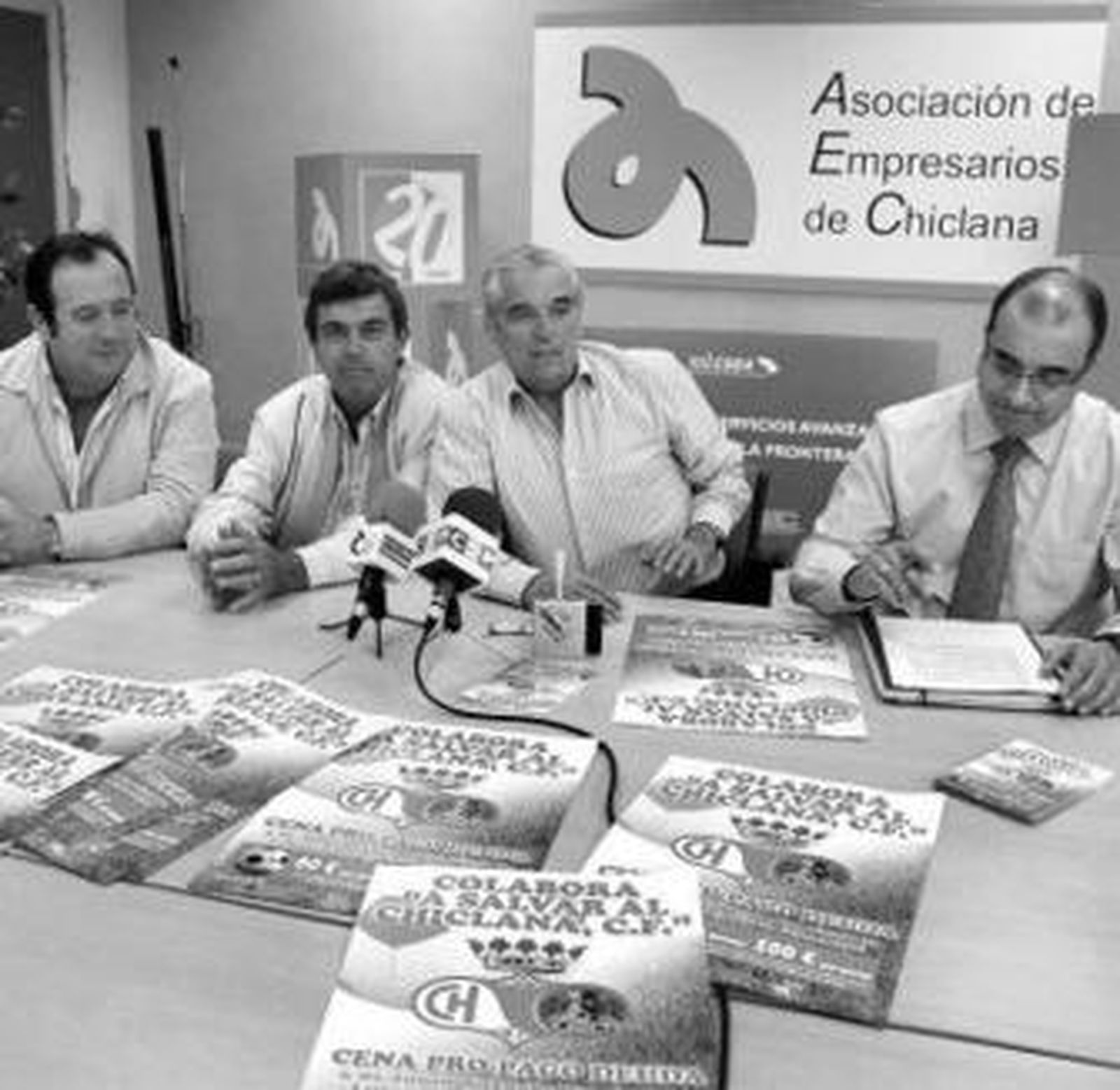 Lechuga, Vega, Piñero y Ortega, en la rueda de prensa de ayer.
