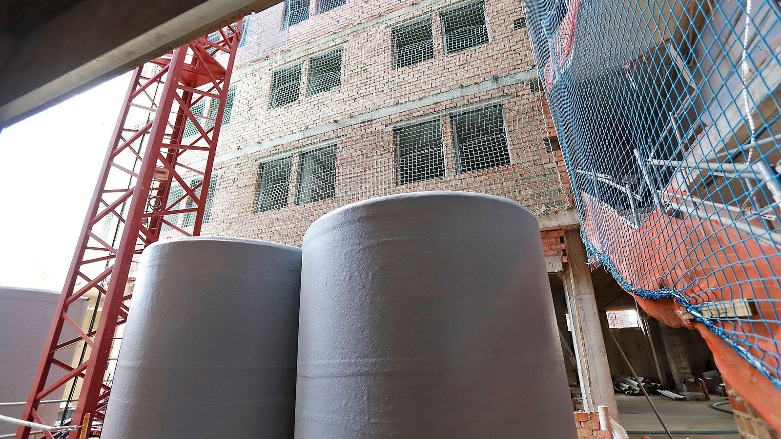 Imágenes de las obras de la residencia de estudiantes de Huelva