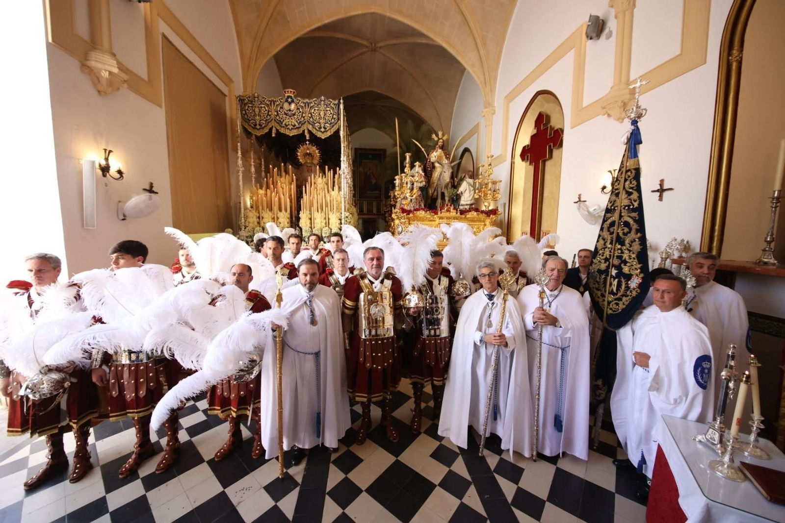 La guardia romana del Señor del Consuelo de la hermandad del Transporte