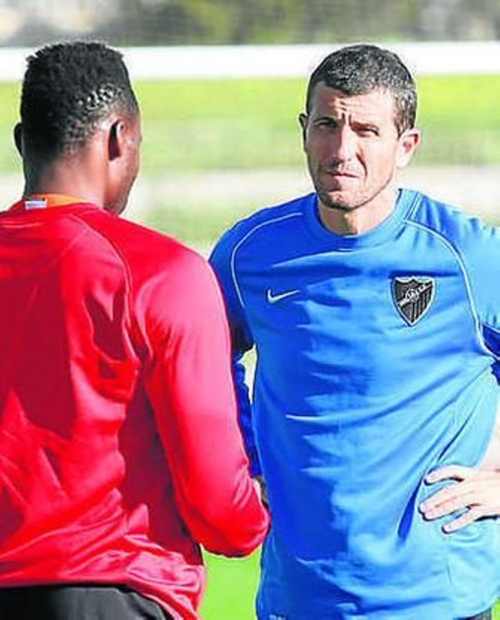 Gracia y Kameni, ayer.