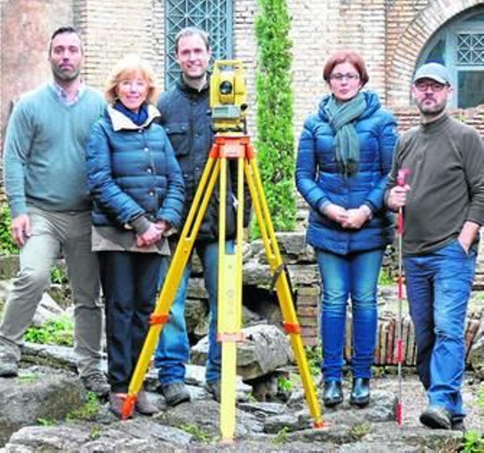 Monterroso, Mattei, Martín, D´Ambrosio y Murllio, en Roma.