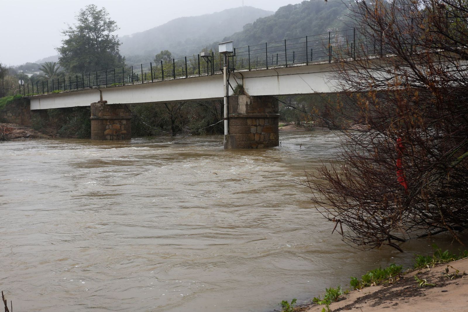 Fotos: La borrasca Joseph amenaza Jimena con la crecida del Hozgarganta