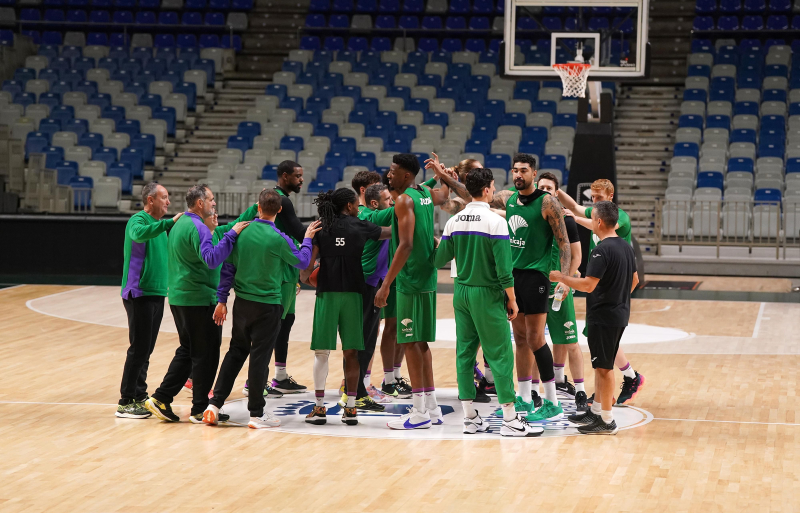 El Unicaja vuelve a trabajar tras dos días de descanso