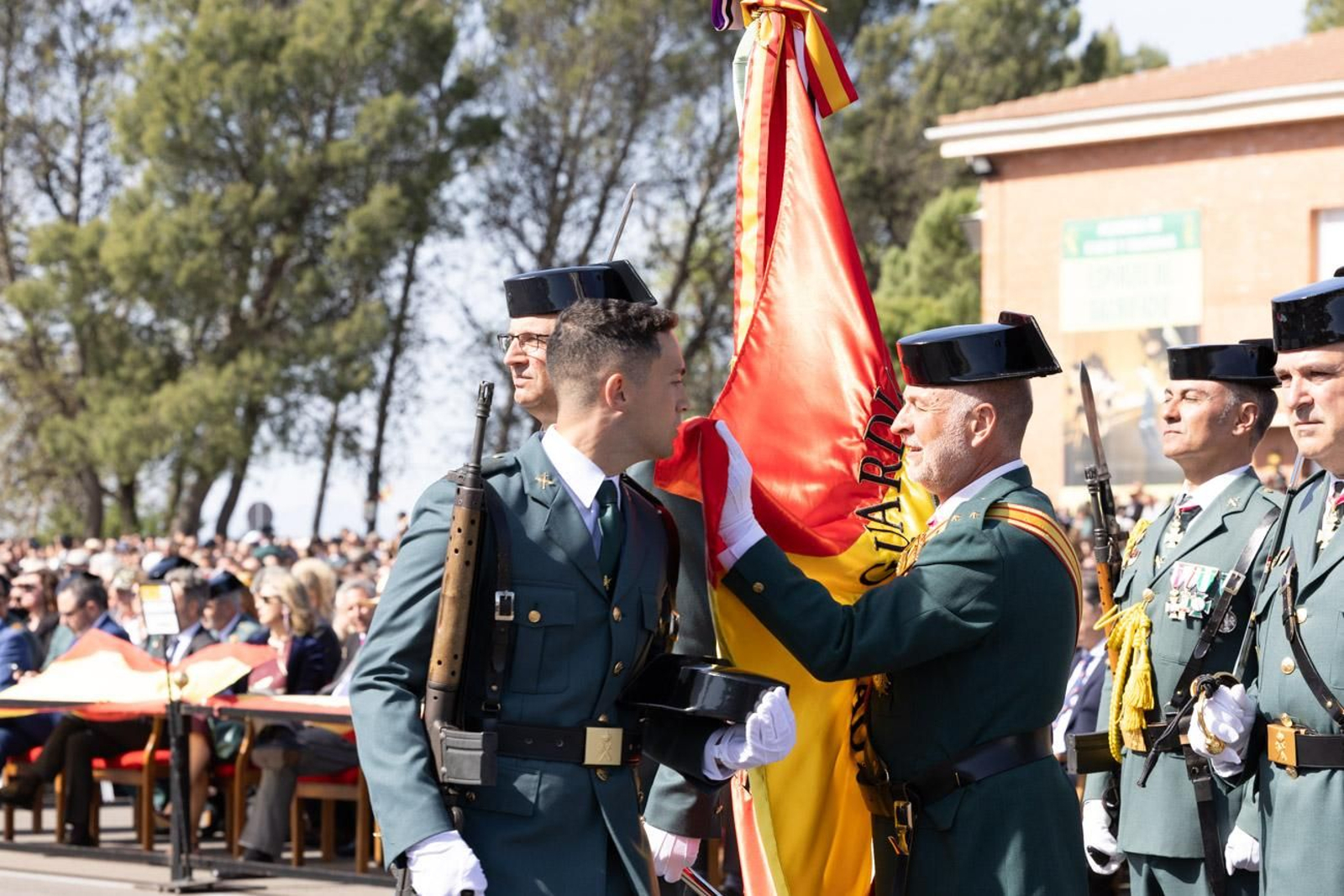 Jura de bandera de la 130ª promoción de guardias civiles de la Academia de Baeza