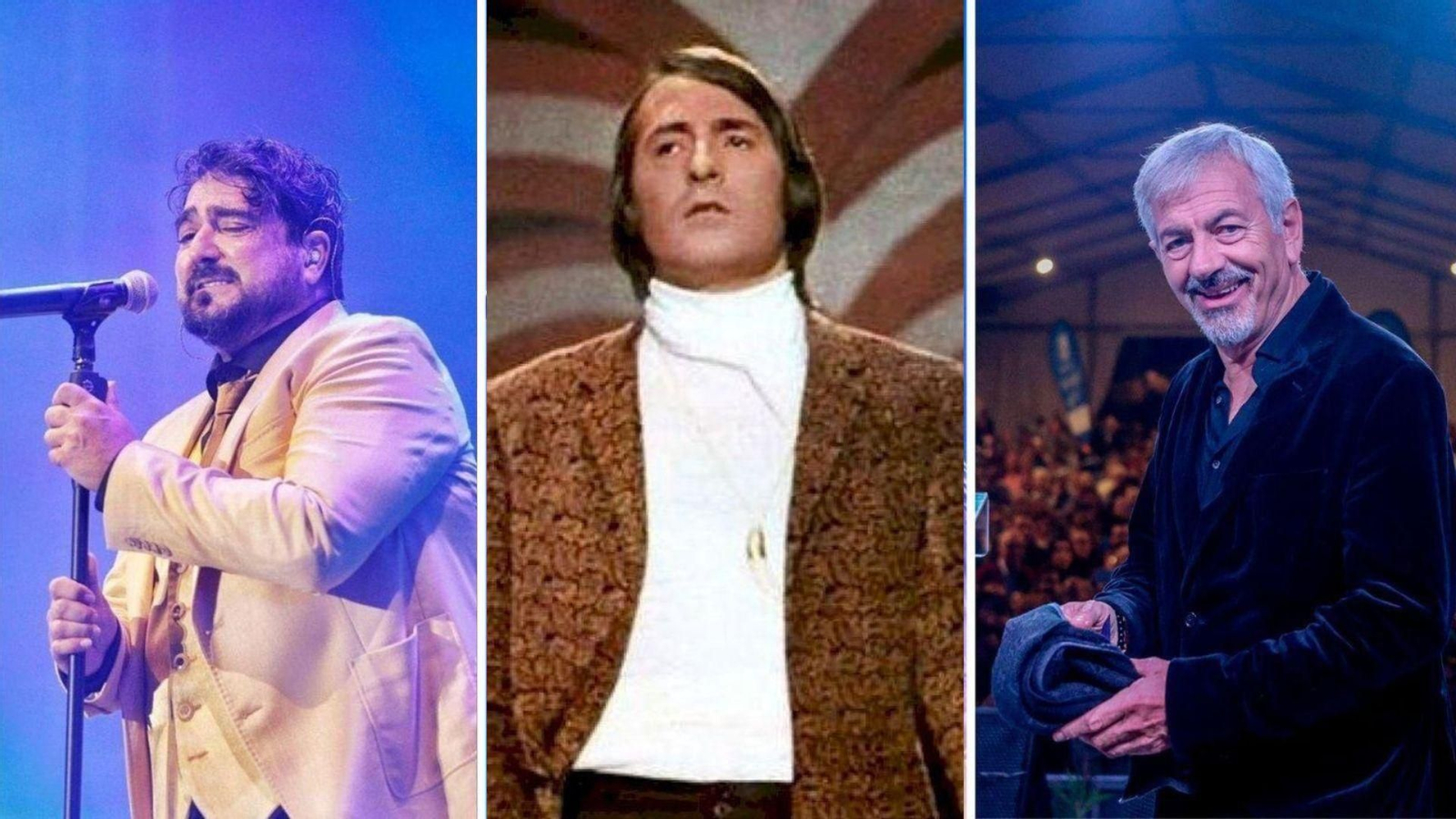 Antonio Orozco, Nino Bravo y Carlos Sobera.