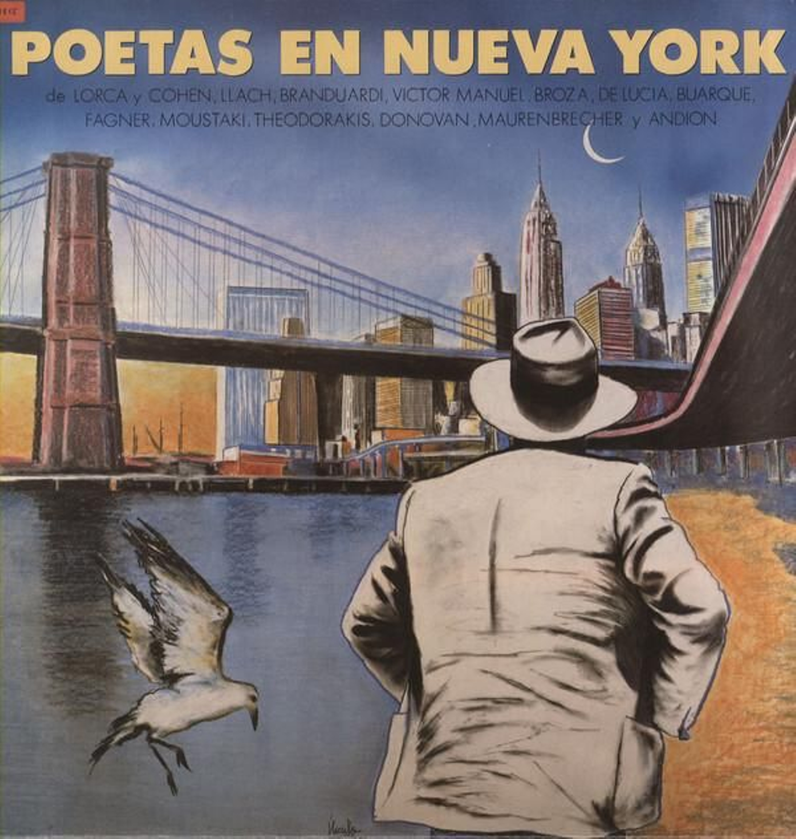 Portada del disco colectivo 'Poetas en Nueva York'.