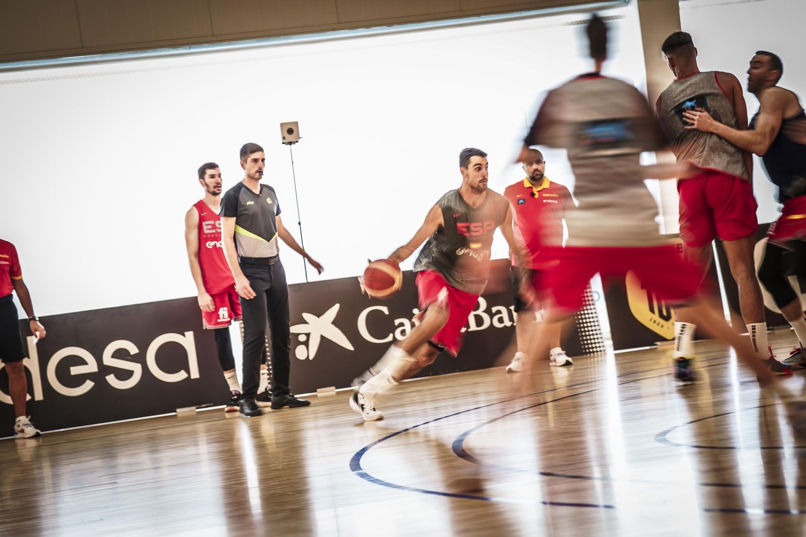 Sesión de la selección española en The Embassy