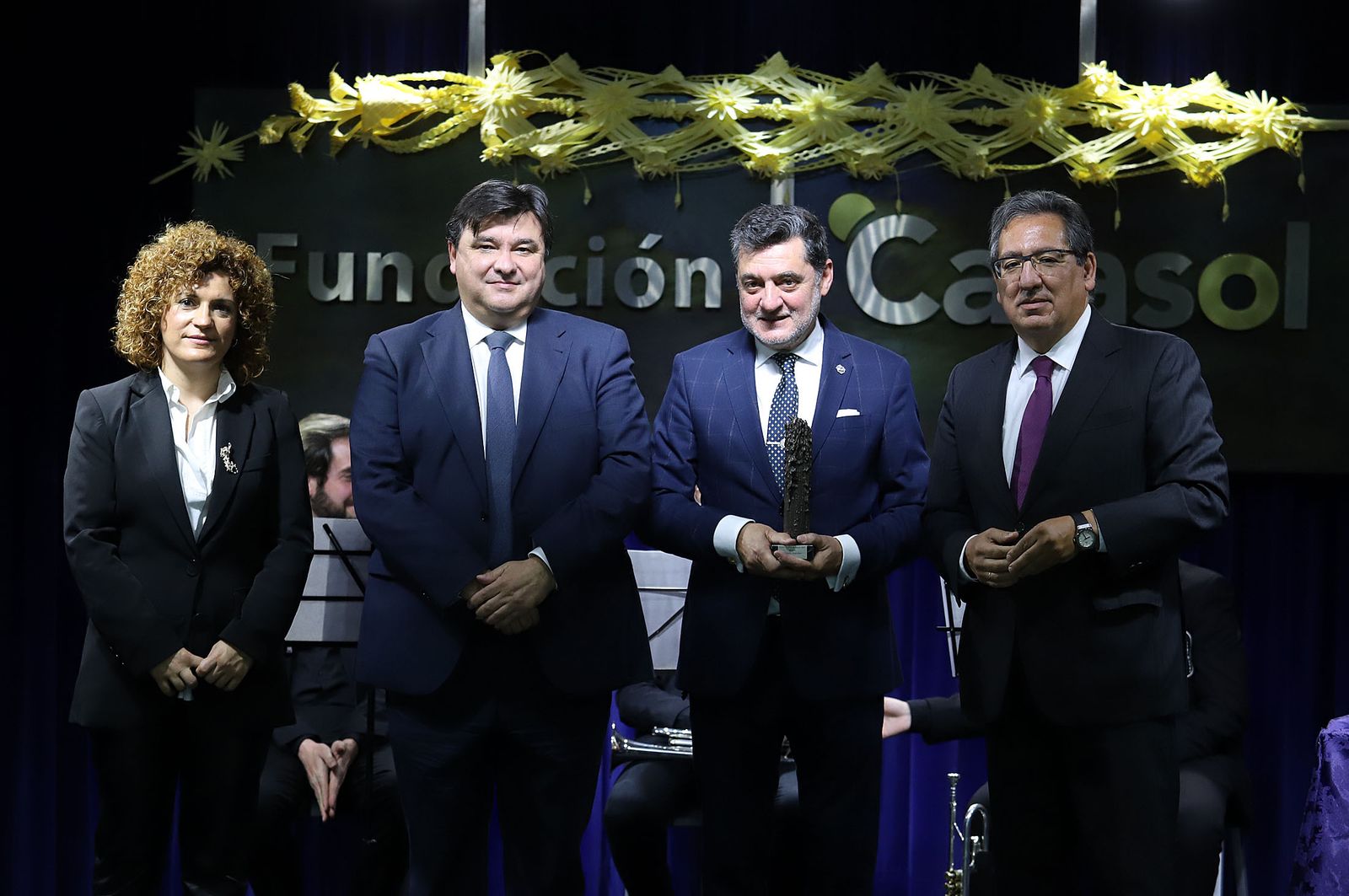 María Eugenia Limón, Gabriel Cruz, Eduardo Sugrañes y Antonio Pulido, en la entrega del Premio Gota a Gota de Pasión