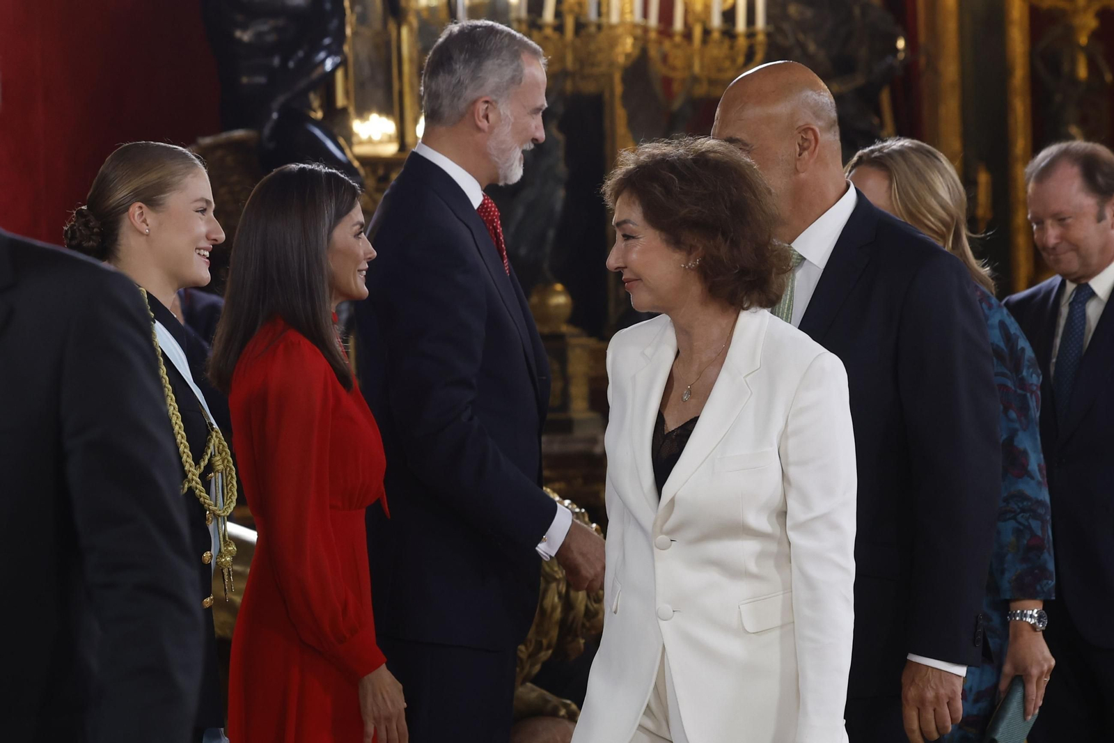 Las imágenes de la recepción de la Fiesta Nacional en el Palacio Real