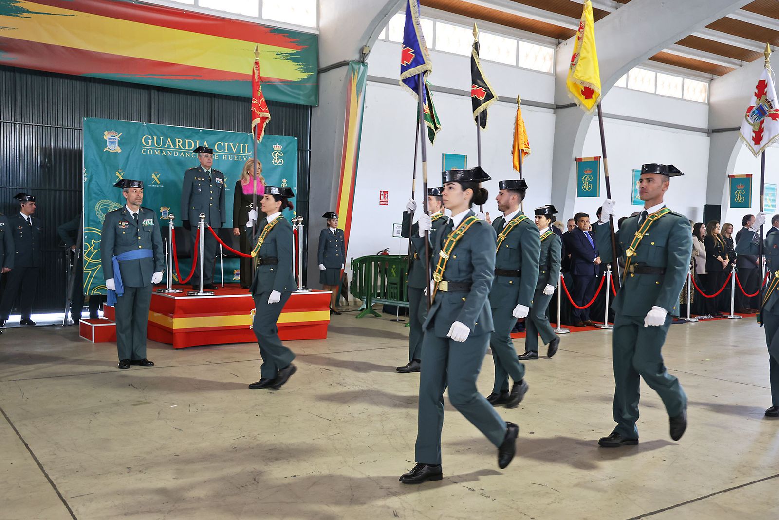 Imágenes de la jura del cargo de Julio Serrano Checa como Jefe de la Comandancia de la Guardia Civil de Huelva