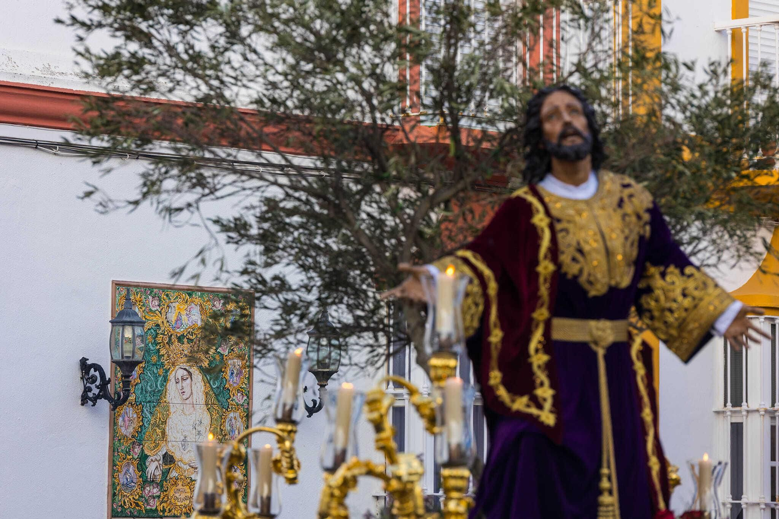 Las imágenes del vía crucis del Huerto en San Fernando
