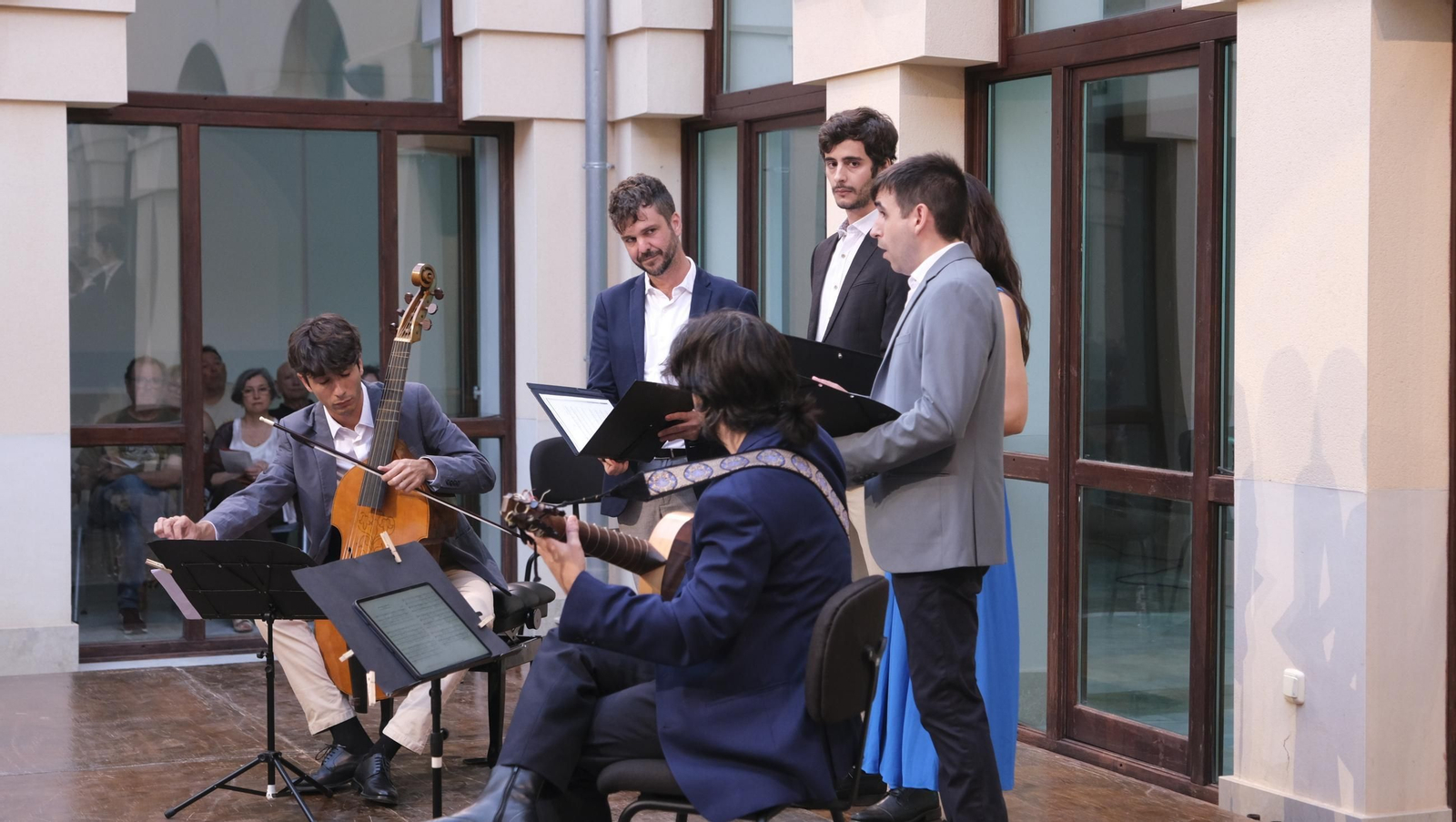 Cantoría durante su concierto en el Festival de Vélez Blanco.