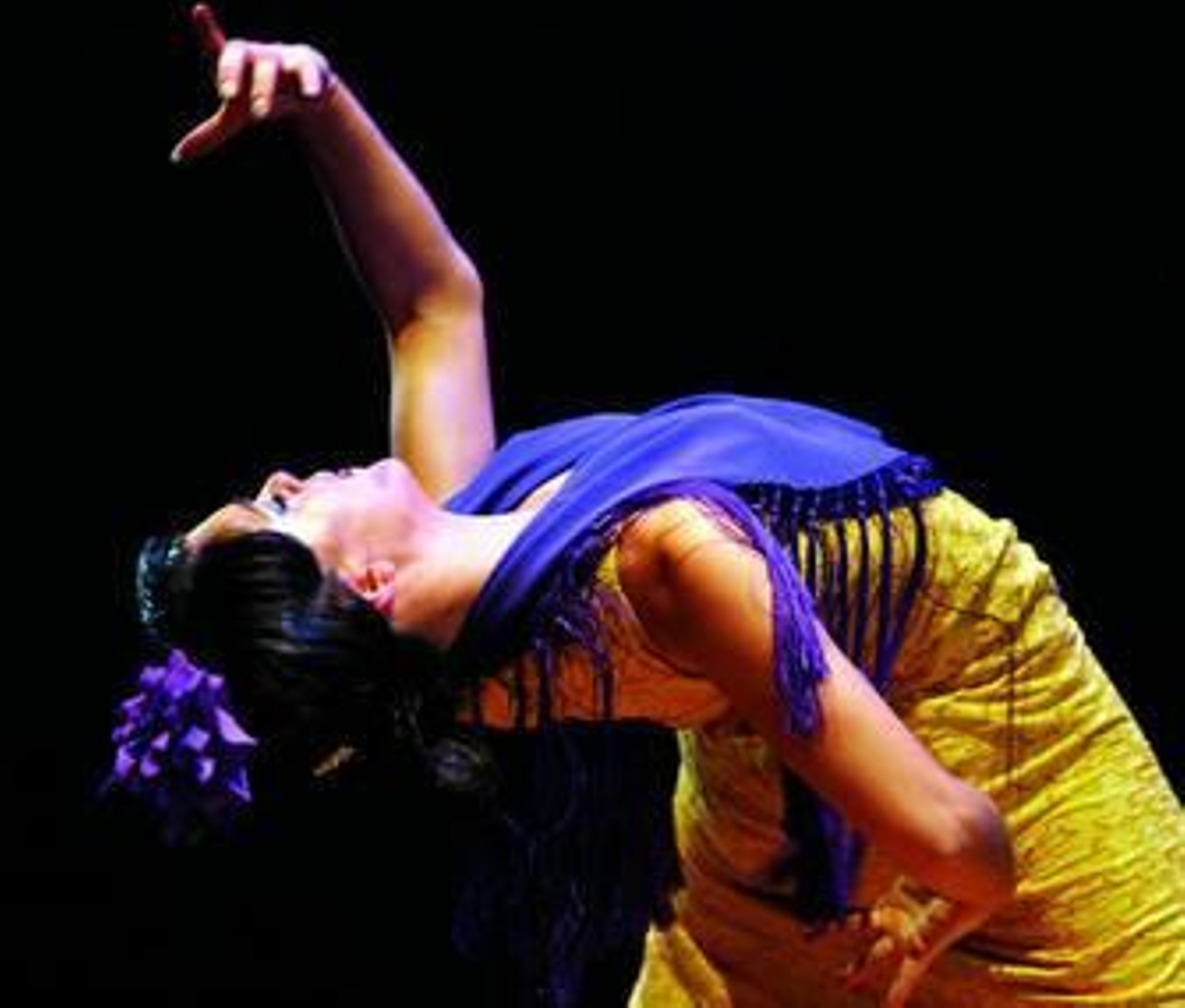 La bailaora Patricia Guerrero, ayer, en el Teatro Alhambra.