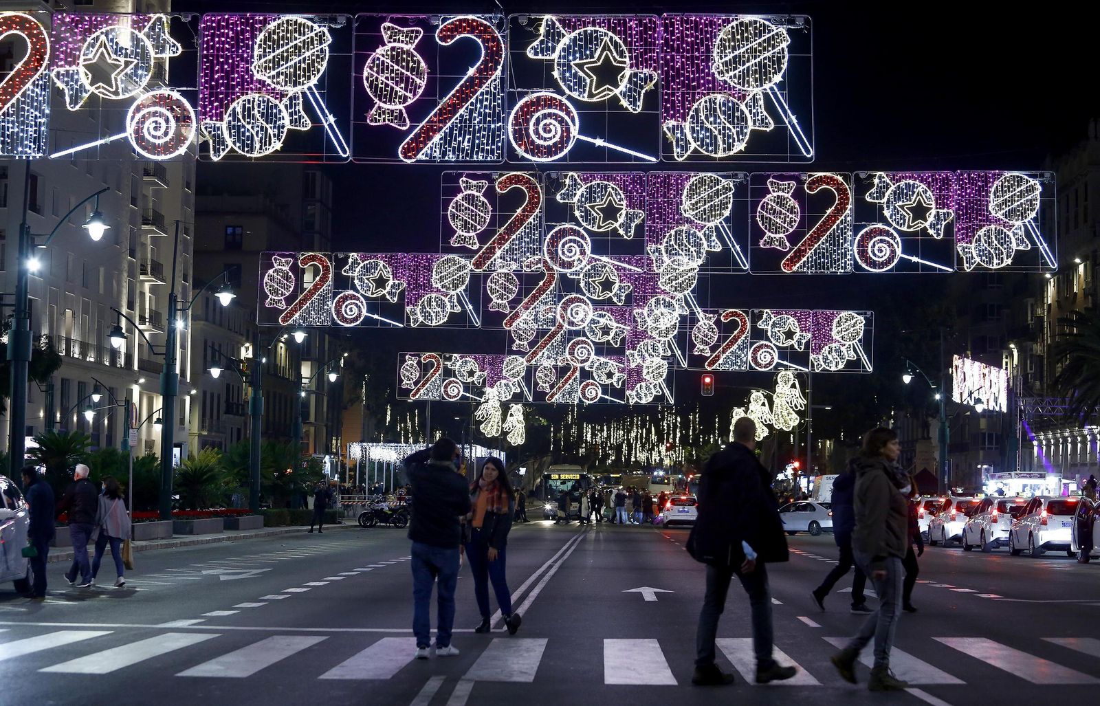 Las luces de Navidad vuelven a brillar en Málaga