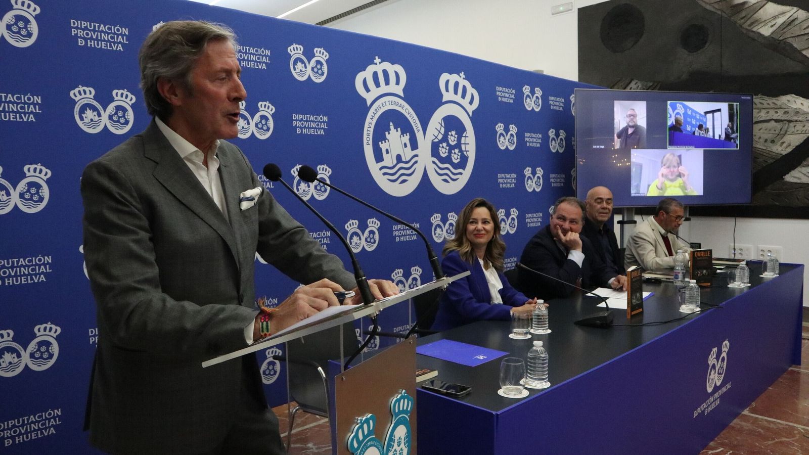 Jesús Álvarez en la presentación del libro 'Ovalle, reportero gráfico'.