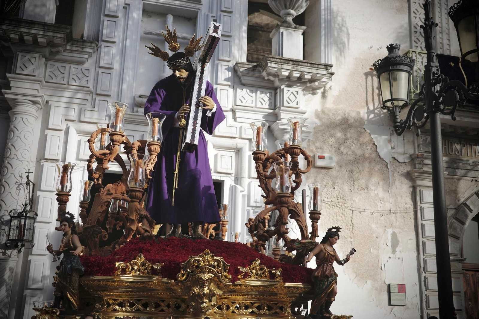 Imagen de Nuestro Padre Jesús de Los Afligido en su salida procesional.