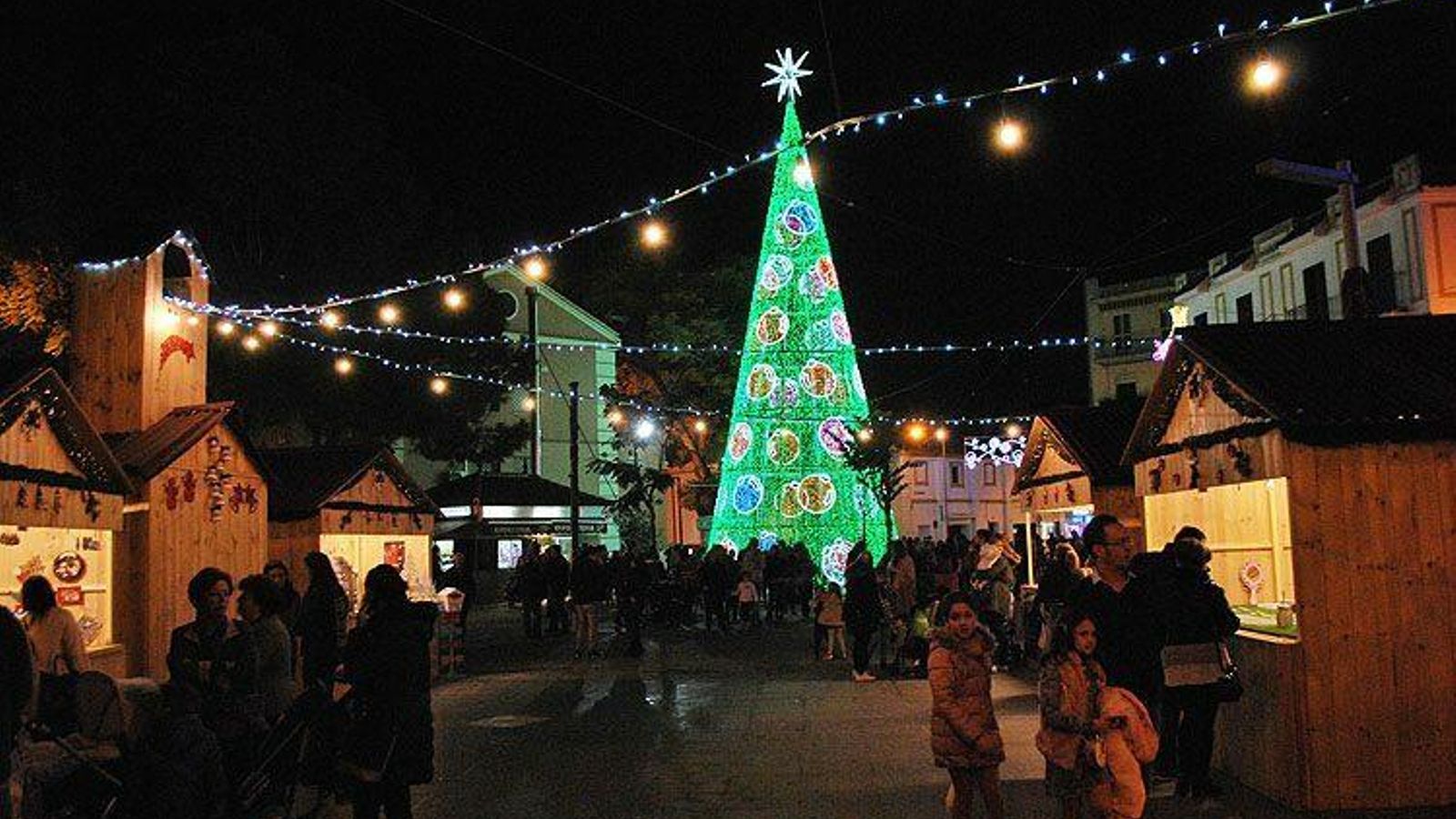 Poblado navideño en Utrera.