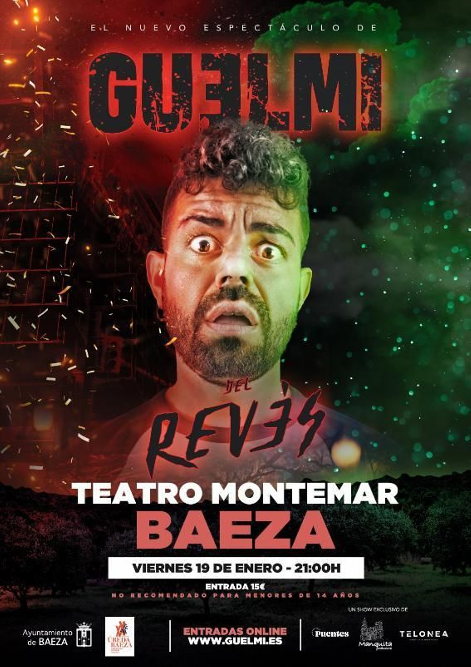 'Del revés' es el título del nuevo show del jiennense Guelmi.