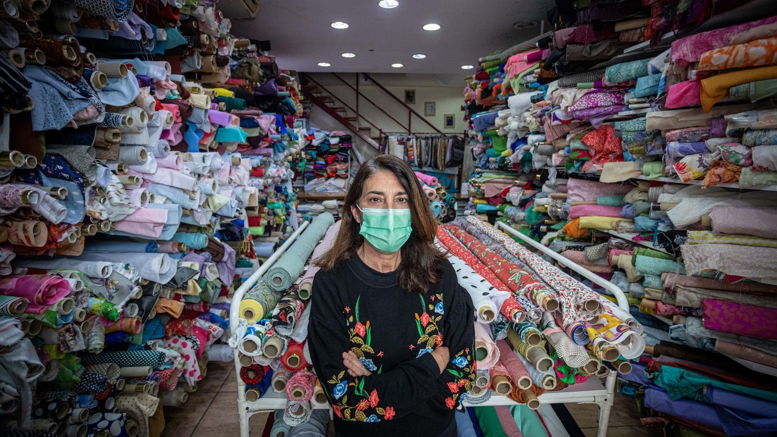 Pilar Mení, propietaria de Telas Avenida.