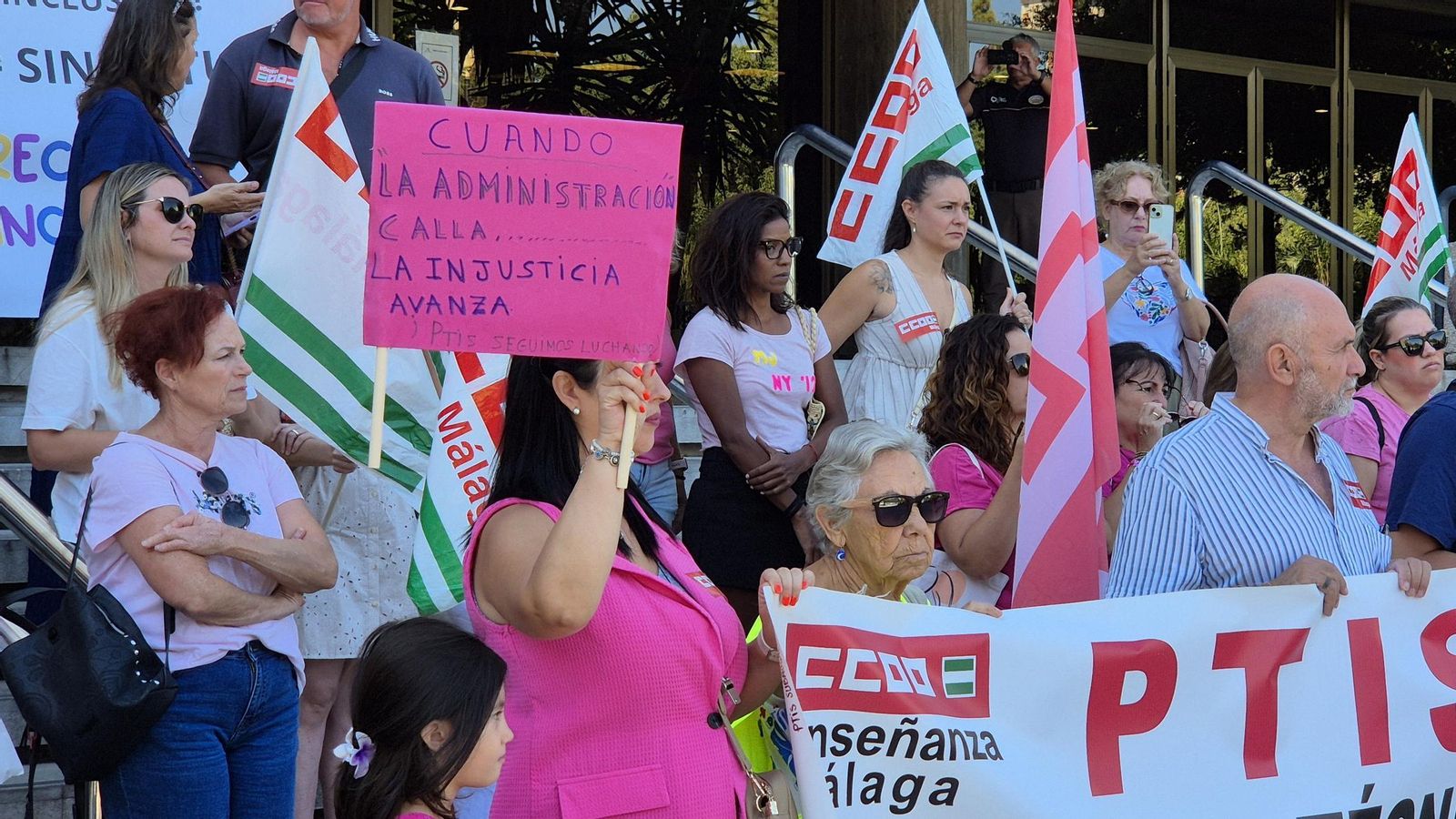 Una imagen de la manifestación en favor de los PTIS.