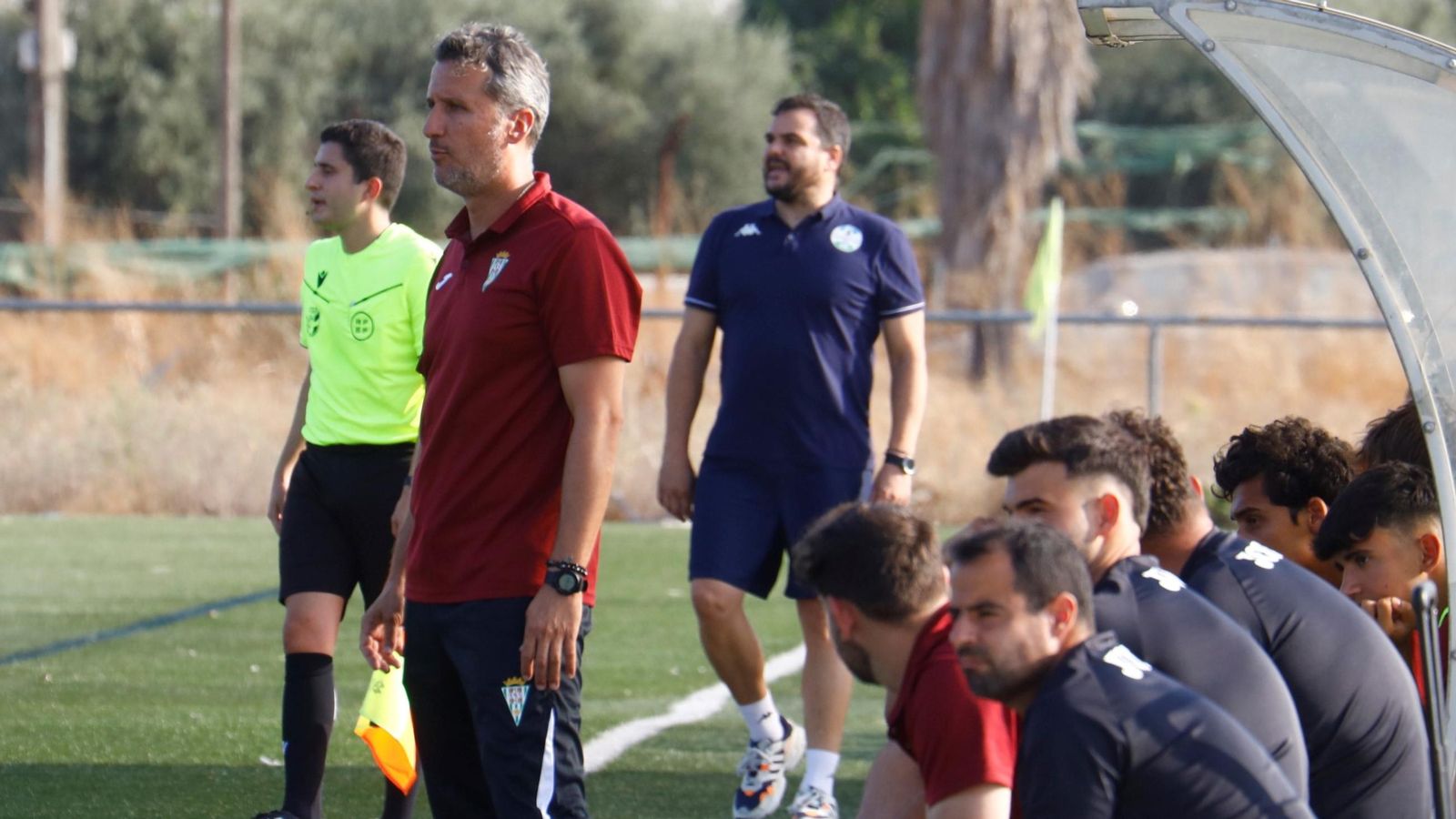 Gaspar Gálvez, en un partido del Córdoba B en la Ciudad Deportiva.