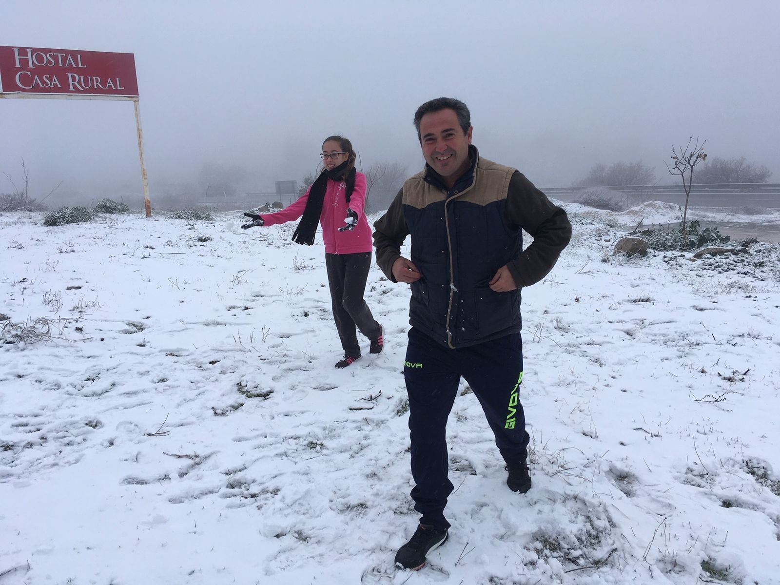 La nevada en el interior de Málaga, en imágenes