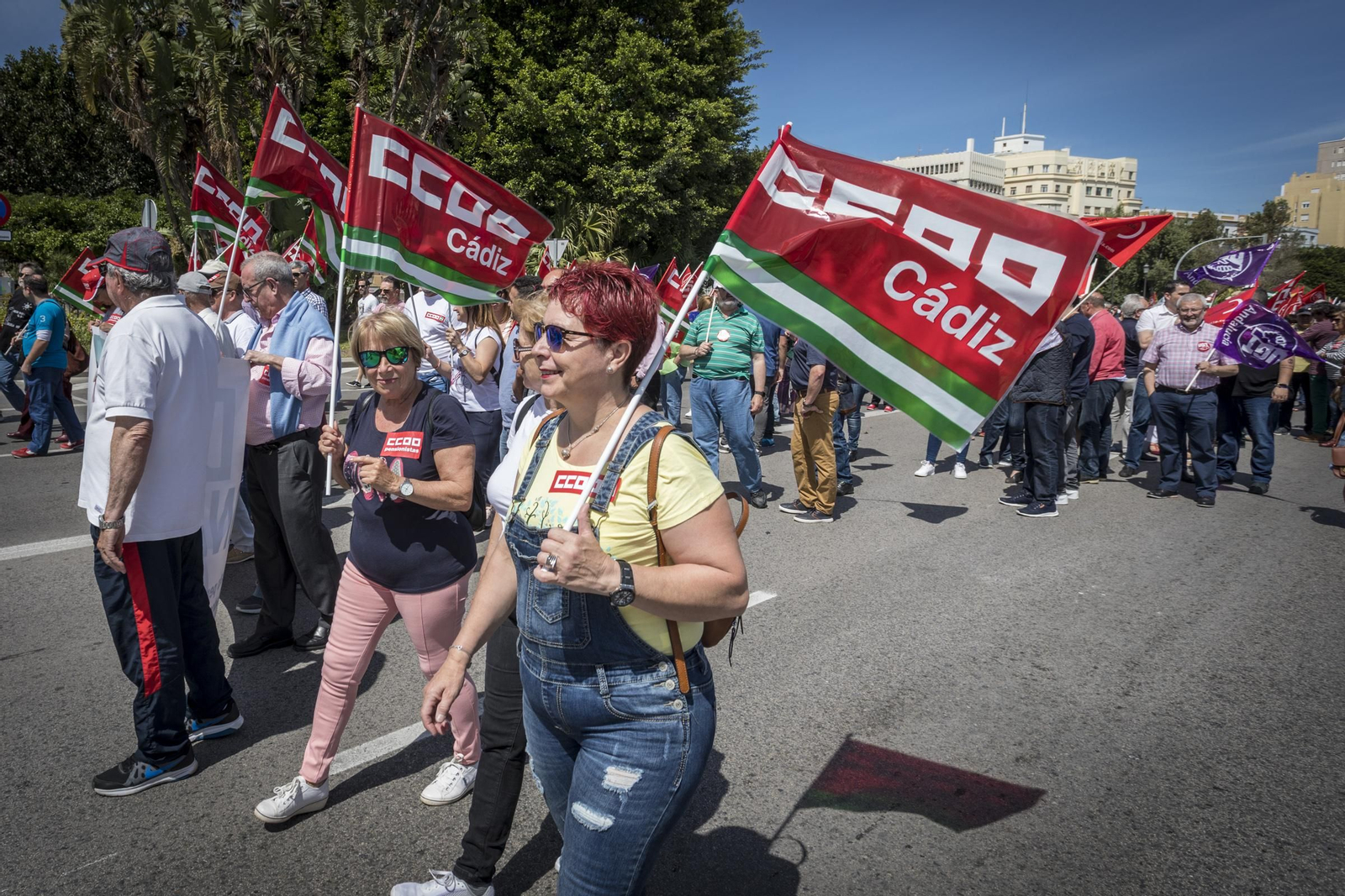Manifestación de UGT y CCOO