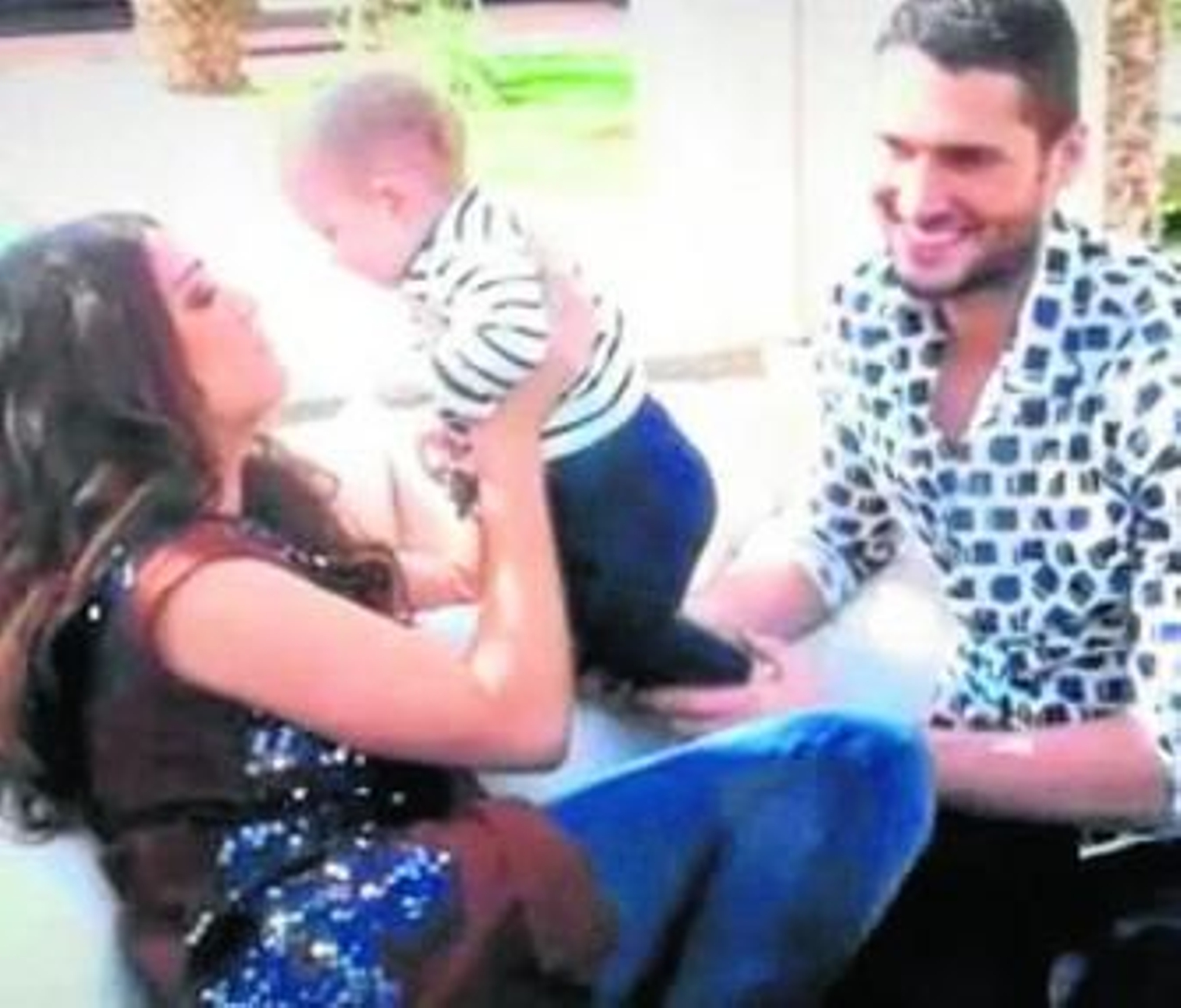 Olivia Molina y Sergio Mur, una familia feliz en 'Elle'