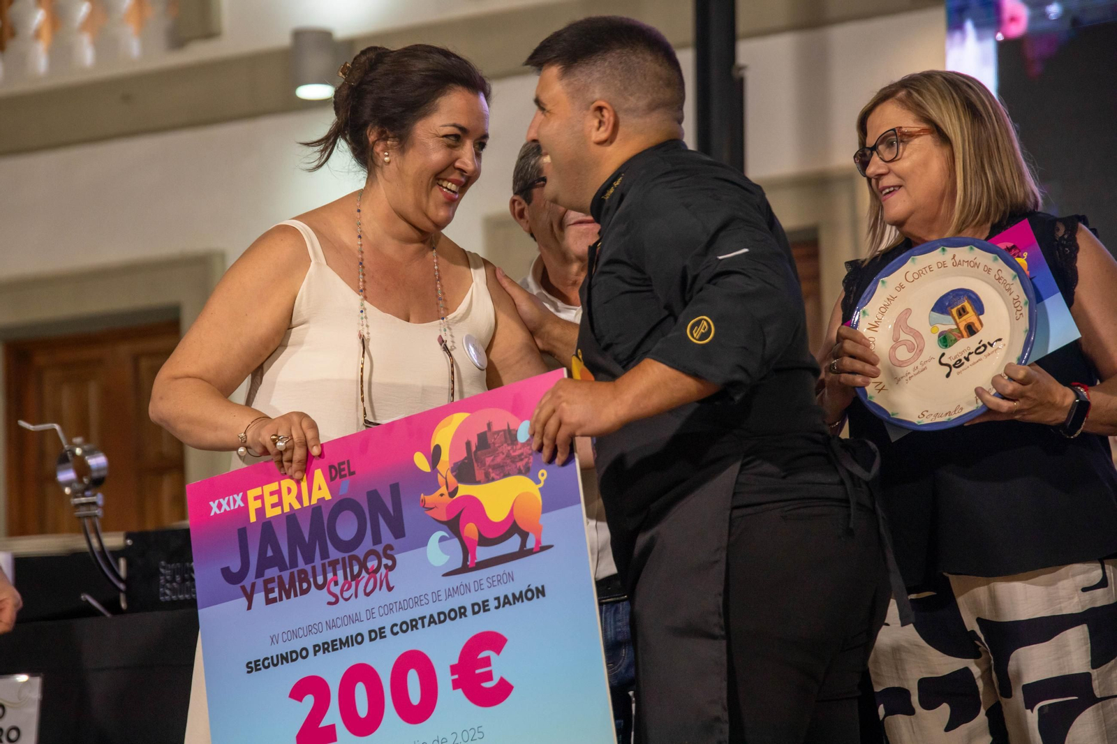 Concurso de cortadores de jamón en Serón, en imágenes