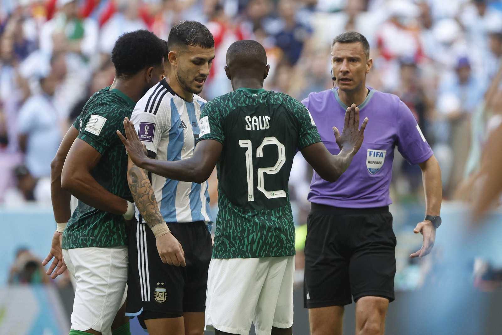 Las imágenes del Artentina - Arabia Saudí en el Mundial de Qatar