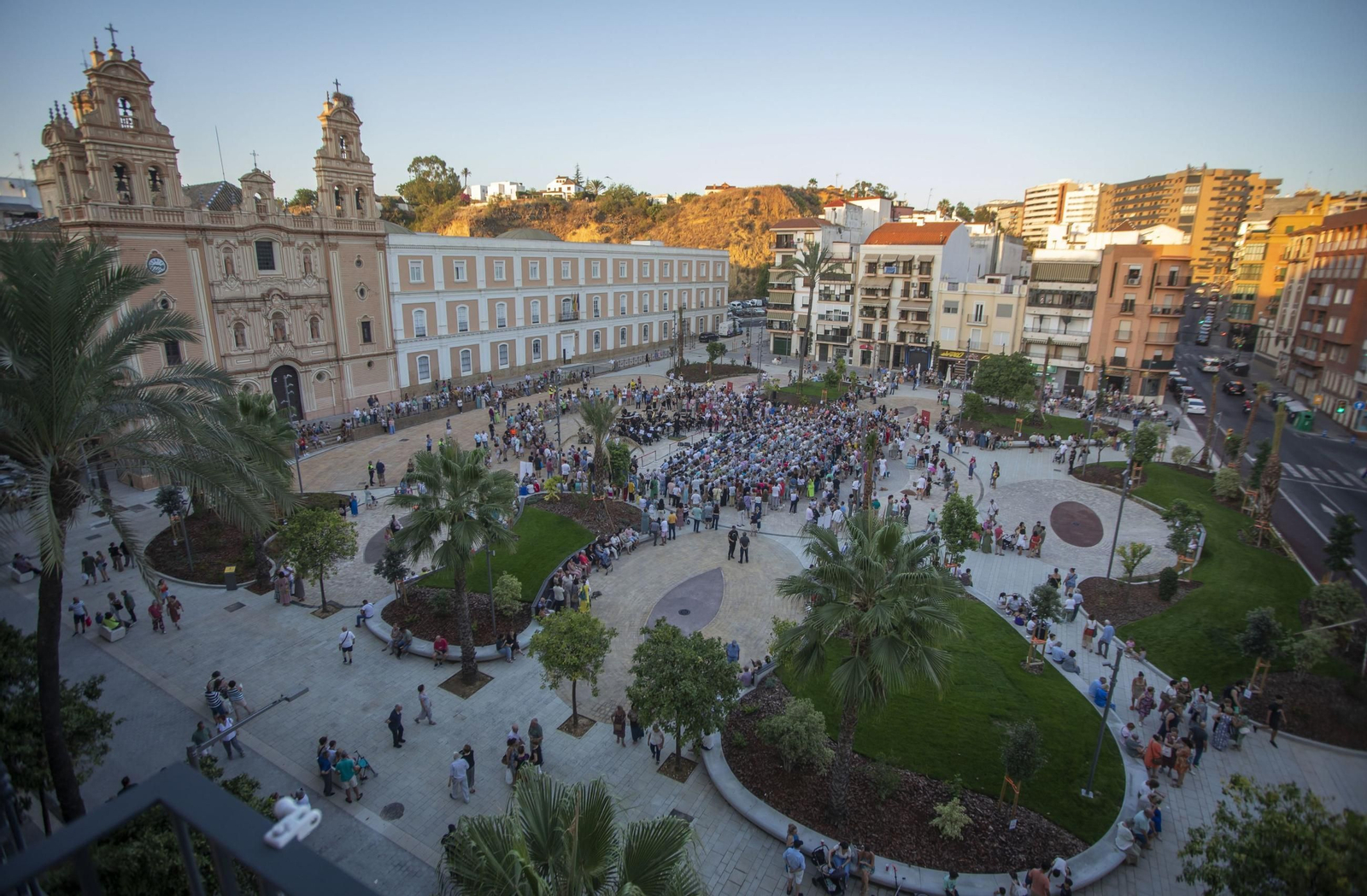 Vista aérea de la nueva Plaza de La Merced.
